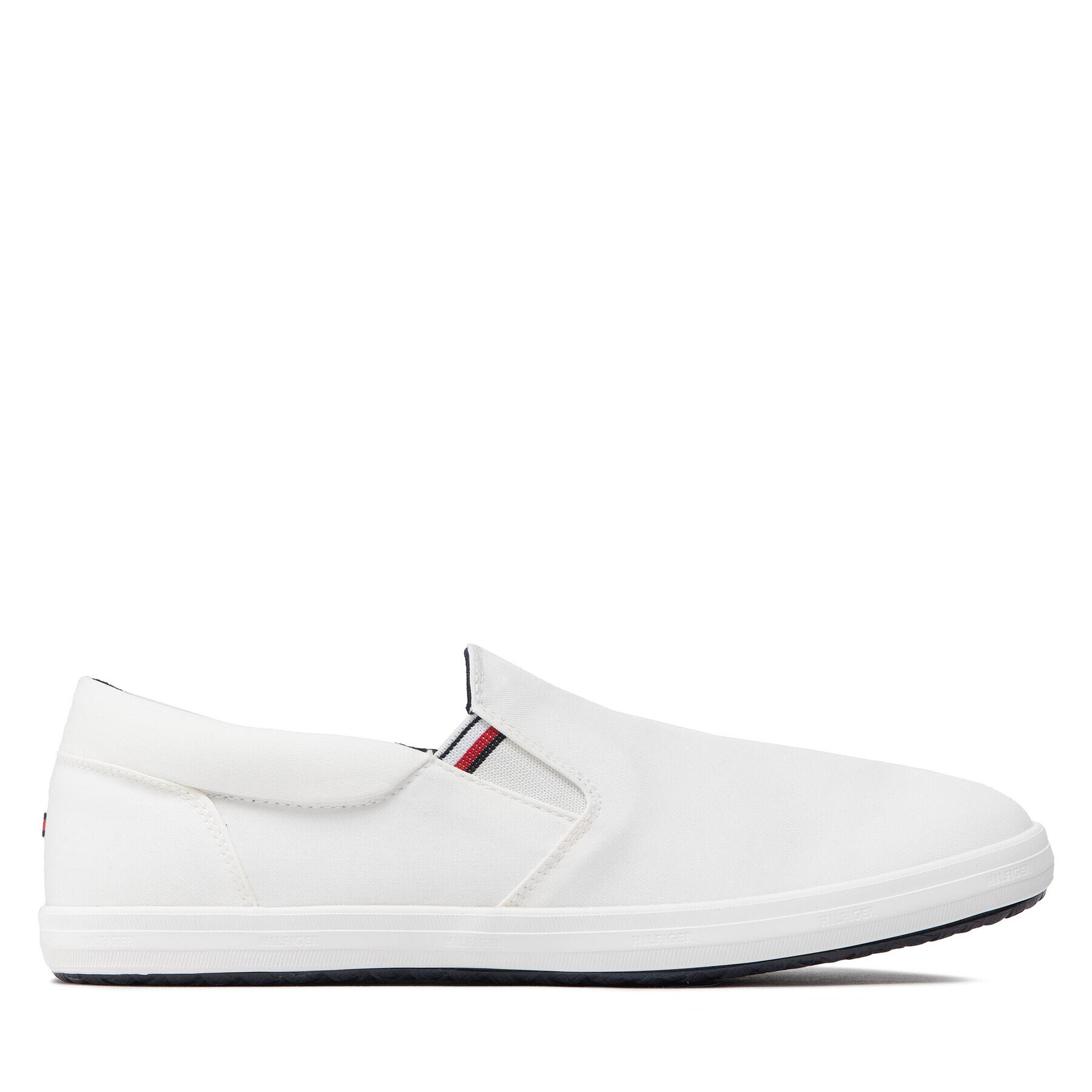 Tommy Hilfiger Гуменки Essential Slip On Chambray Vulc FM0FM03994 Бял - Pepit.bg