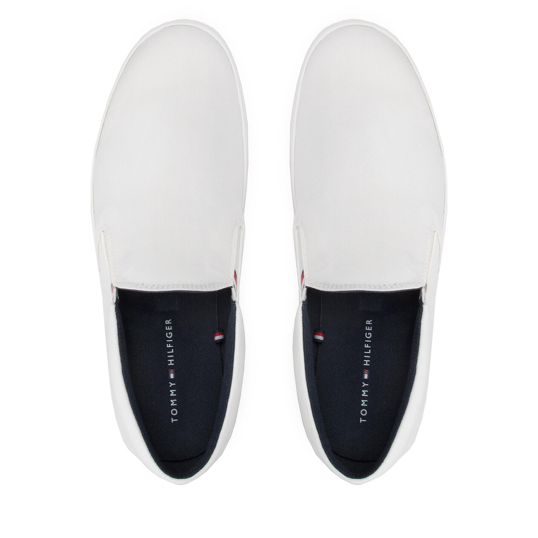 Tommy Hilfiger Гуменки Essential Slip On Chambray Vulc FM0FM03994 Бял - Pepit.bg