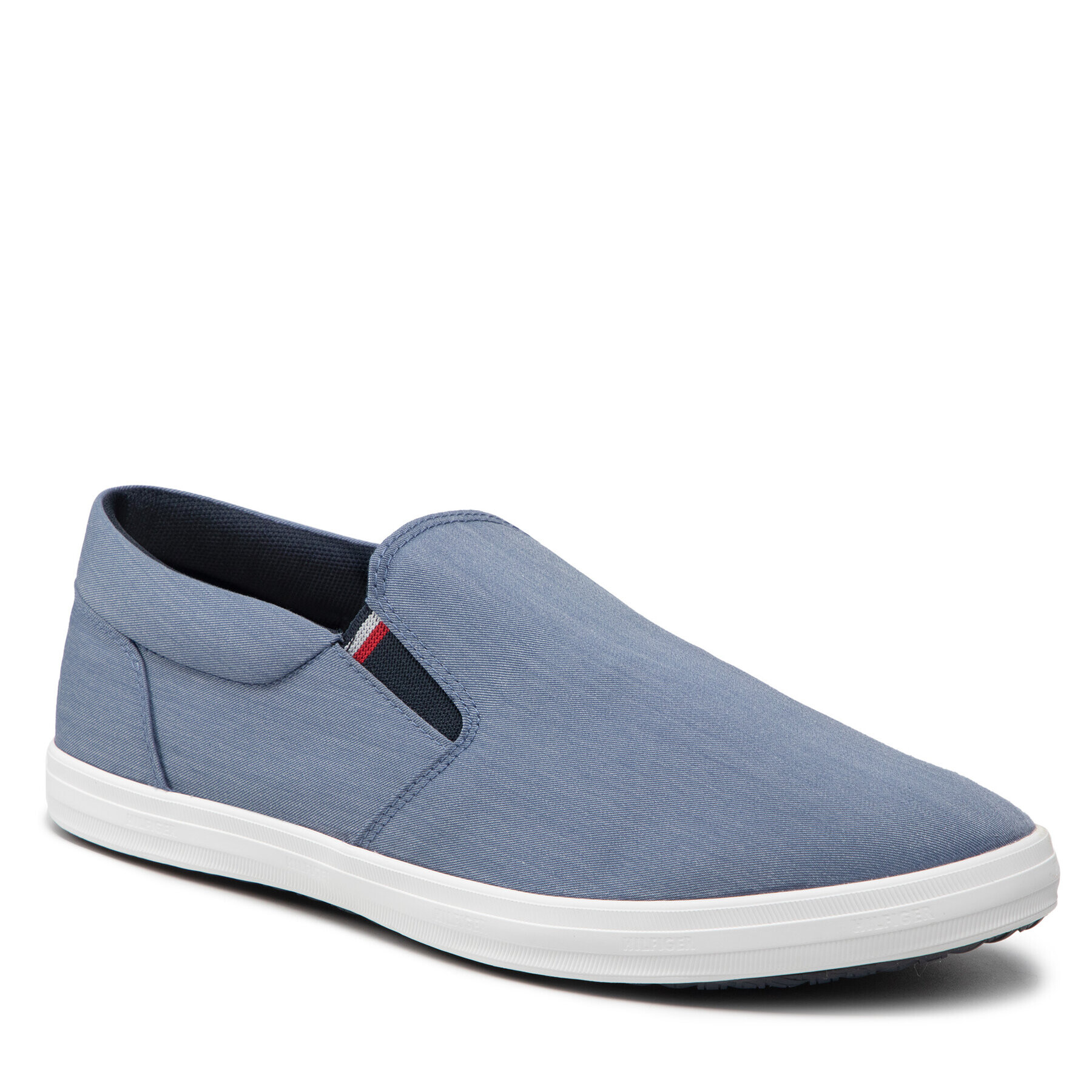 Tommy Hilfiger Гуменки Essential Slip On Chambray Vulc FM0FM03994 Тъмносин - Pepit.bg