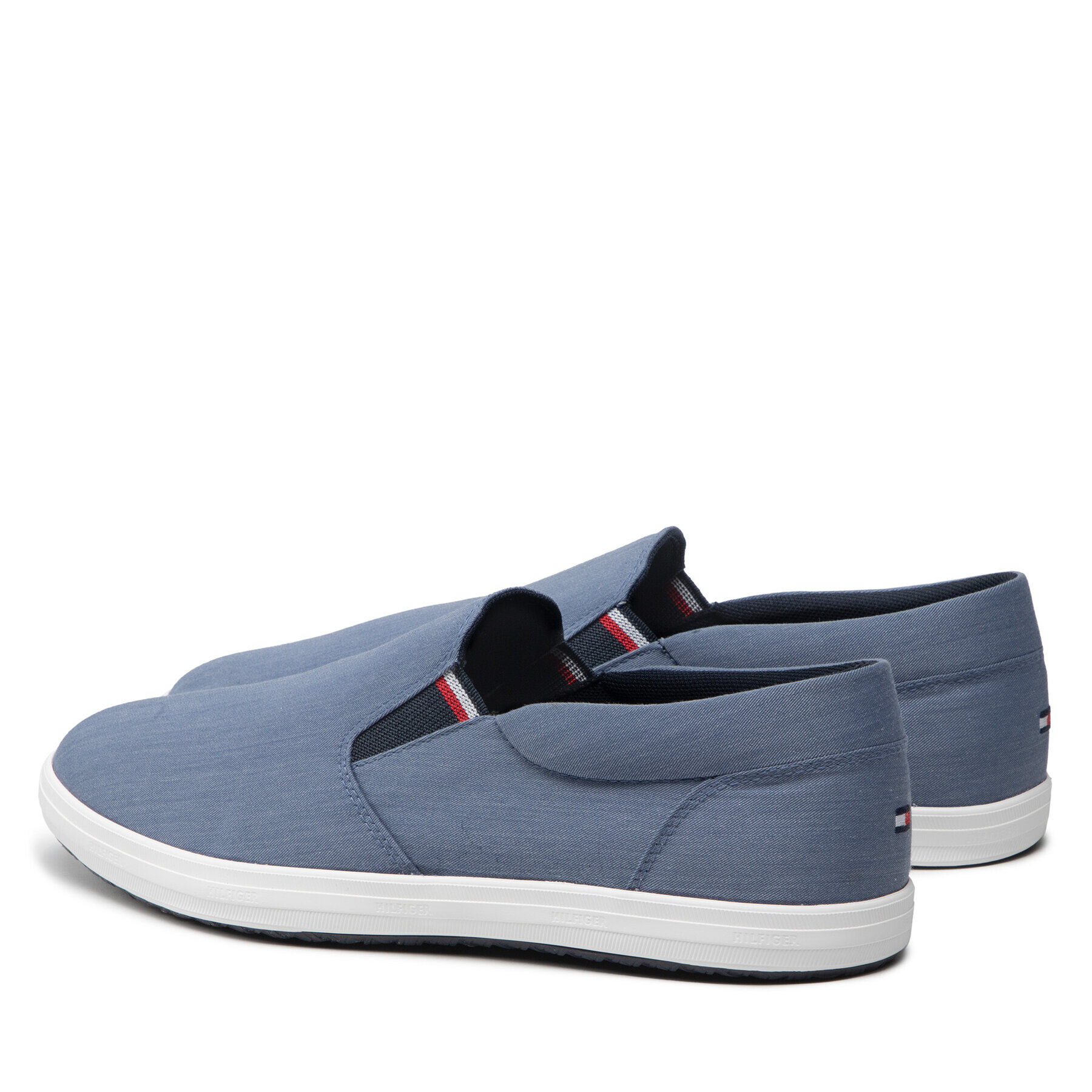 Tommy Hilfiger Гуменки Essential Slip On Chambray Vulc FM0FM03994 Тъмносин - Pepit.bg