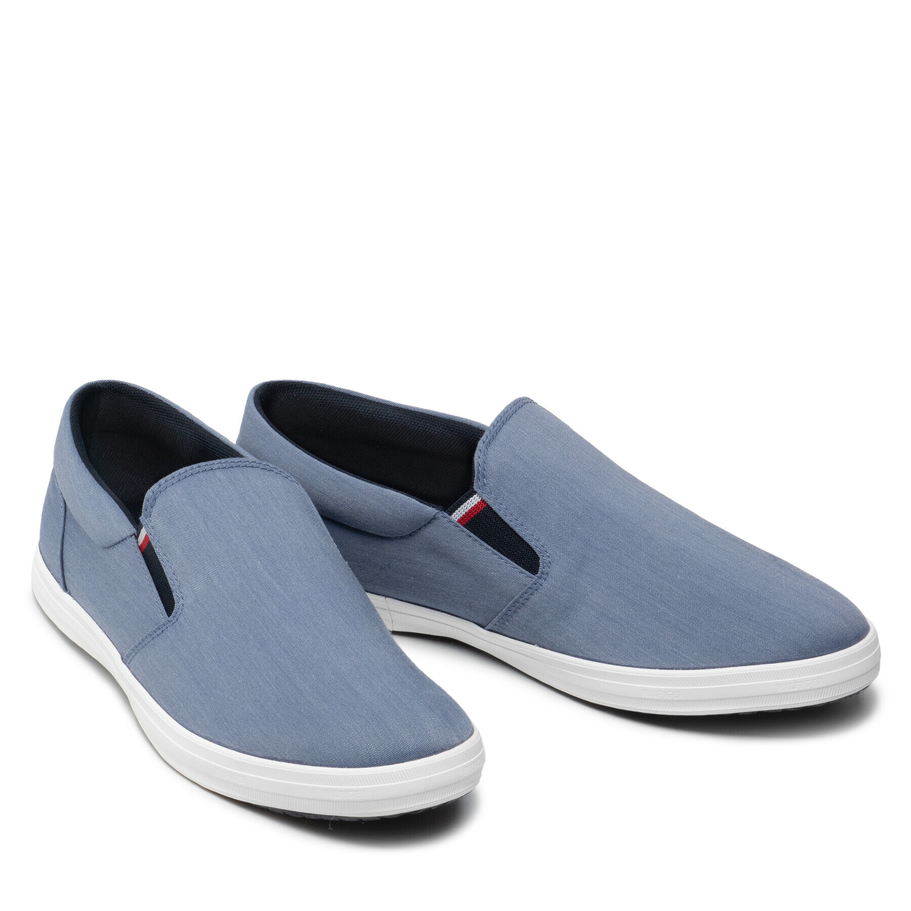 Tommy Hilfiger Гуменки Essential Slip On Chambray Vulc FM0FM03994 Тъмносин - Pepit.bg