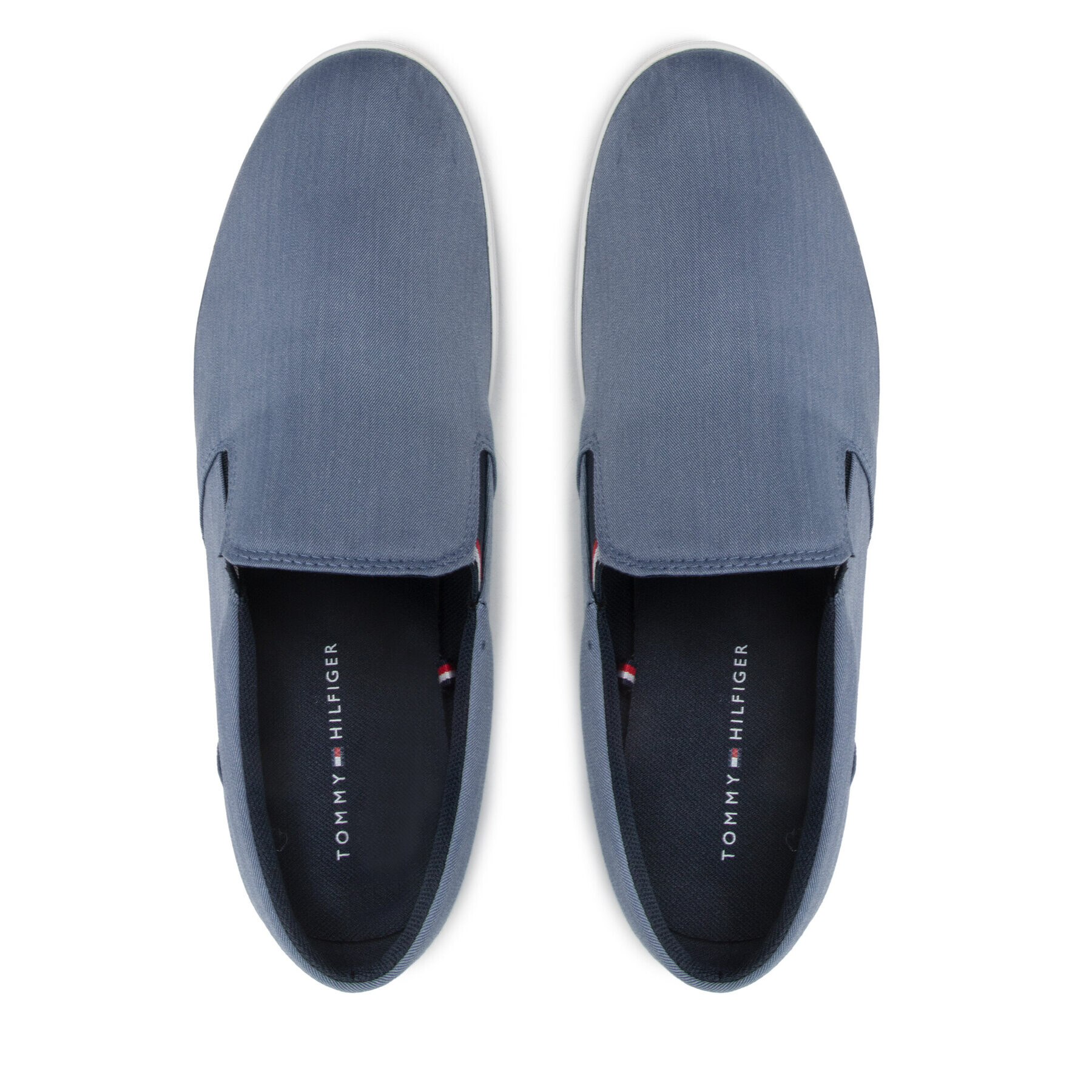 Tommy Hilfiger Гуменки Essential Slip On Chambray Vulc FM0FM03994 Тъмносин - Pepit.bg