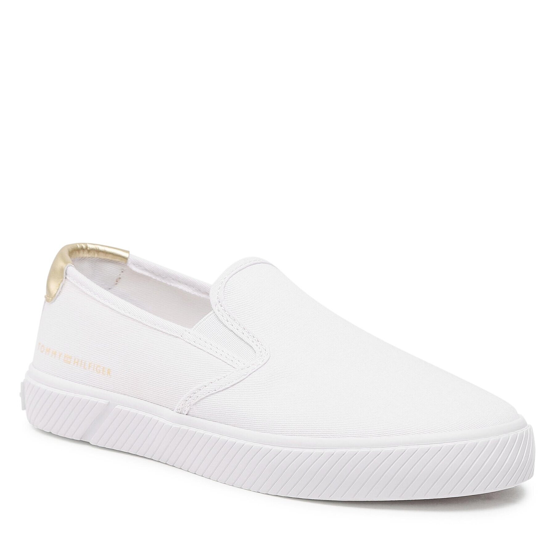 Tommy Hilfiger Гуменки Essential Slip-On Sneaker FW0FW06956 Бял - Pepit.bg