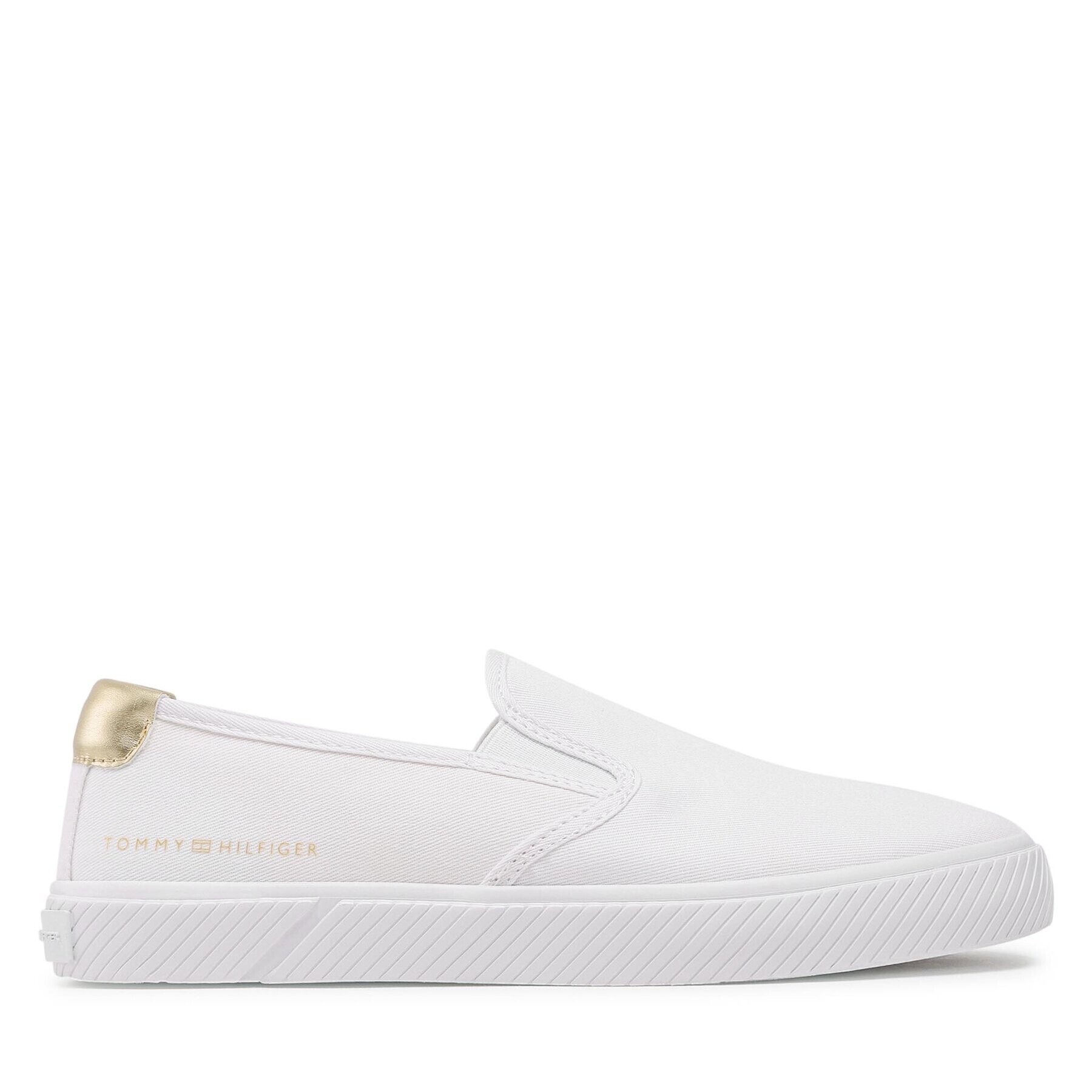 Tommy Hilfiger Гуменки Essential Slip-On Sneaker FW0FW06956 Бял - Pepit.bg