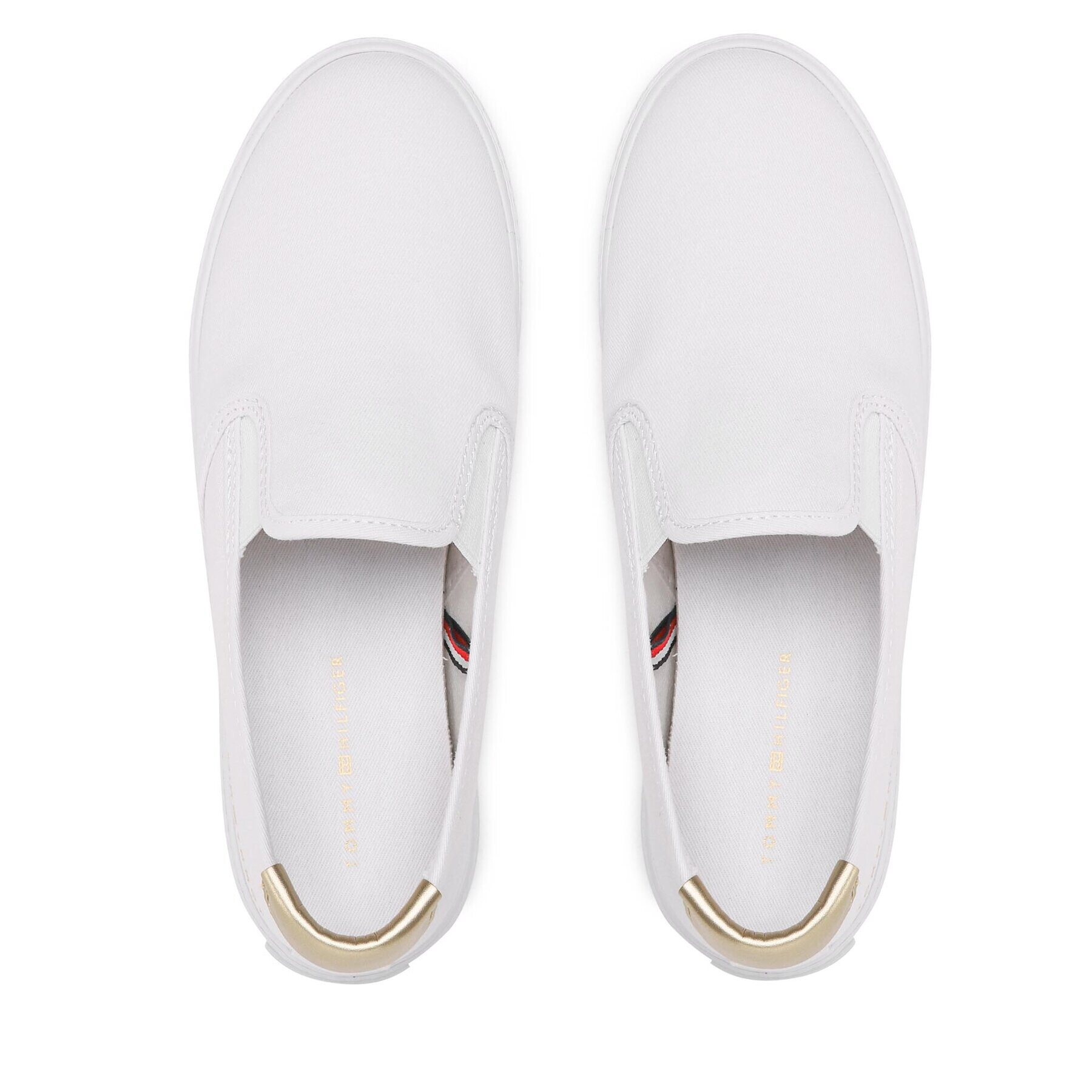 Tommy Hilfiger Гуменки Essential Slip-On Sneaker FW0FW06956 Бял - Pepit.bg