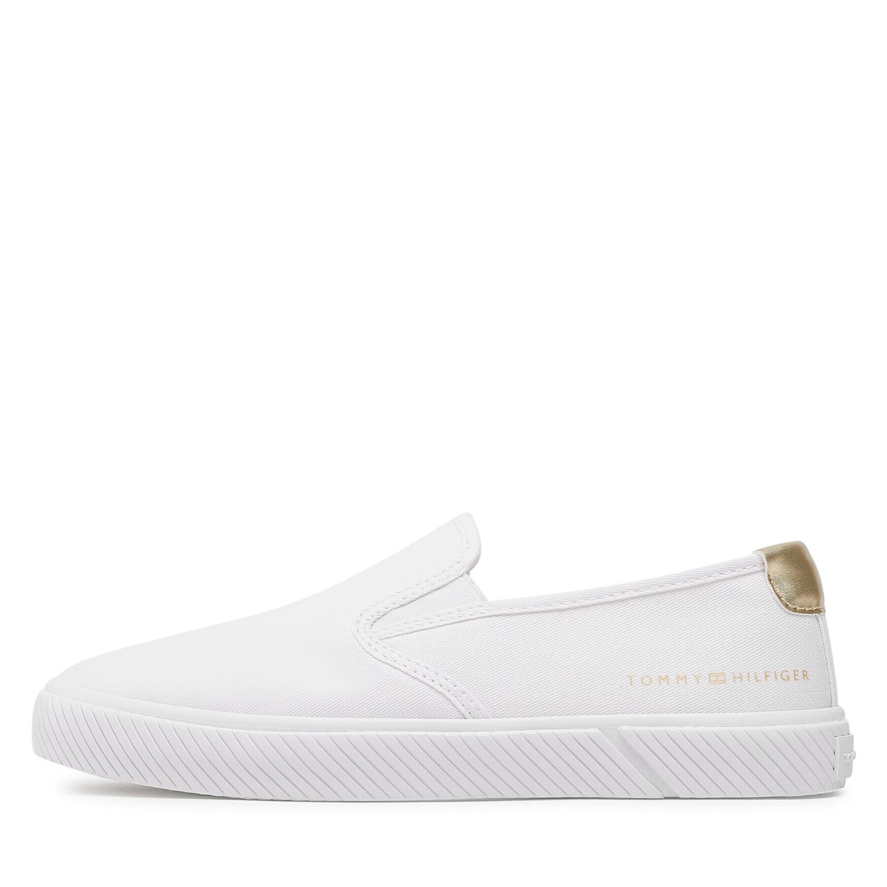 Tommy Hilfiger Гуменки Essential Slip-On Sneaker FW0FW06956 Бял - Pepit.bg