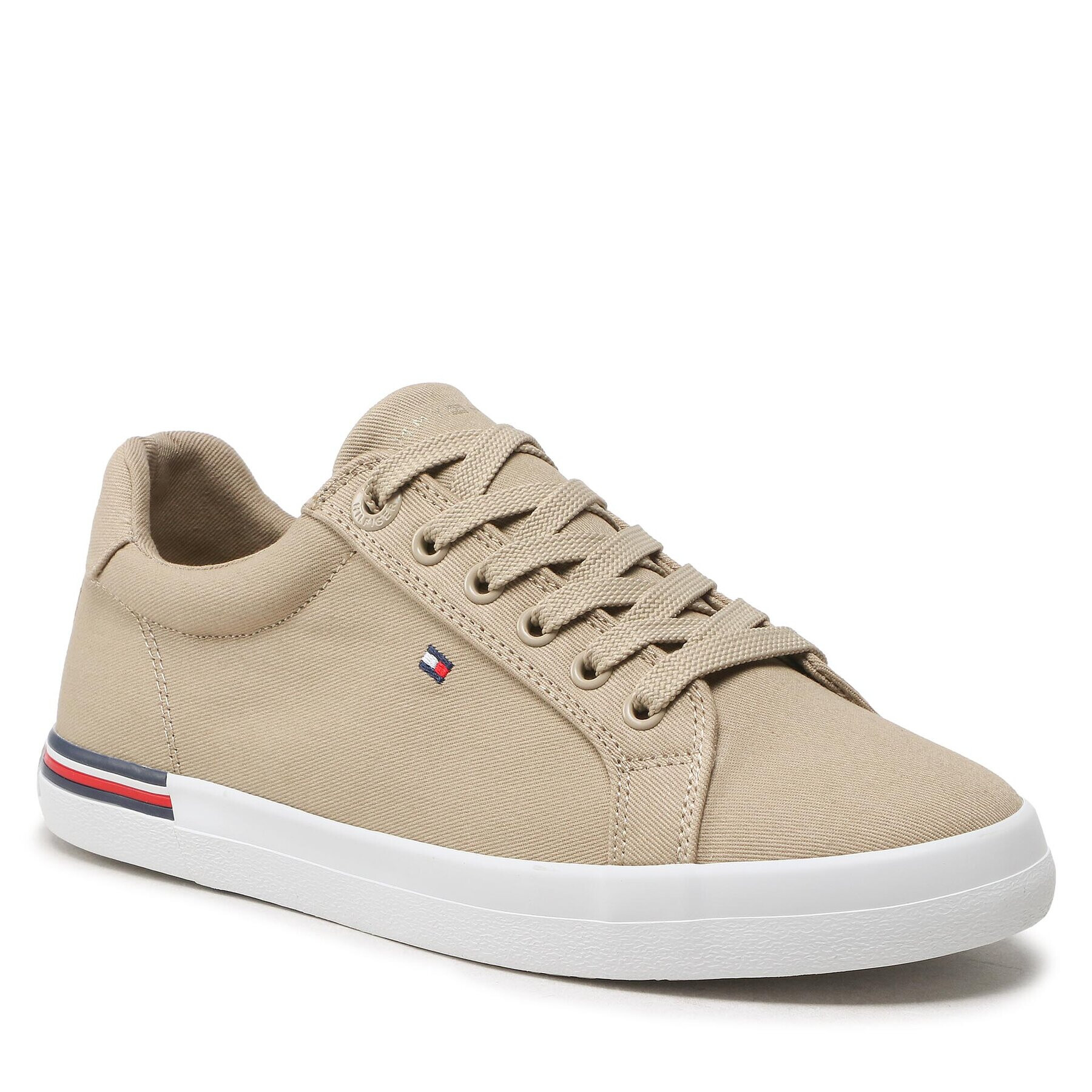 Tommy Hilfiger Гуменки Essential Stripes FW0FW06954 Бежов - Pepit.bg