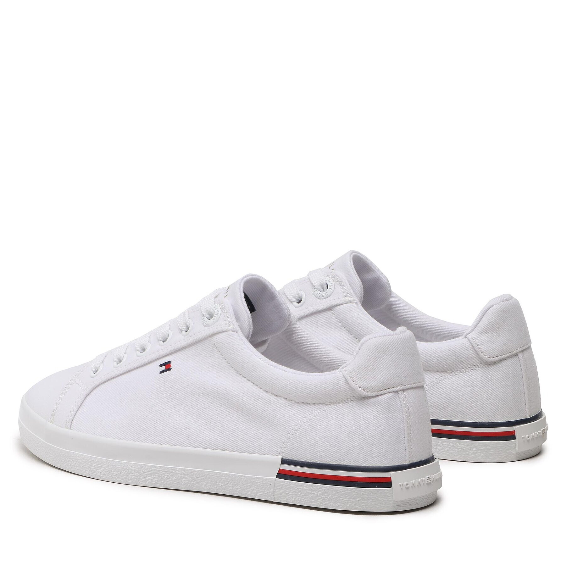 Tommy Hilfiger Гуменки Essential Stripes Sneaker FW0FW06954 Бял - Pepit.bg