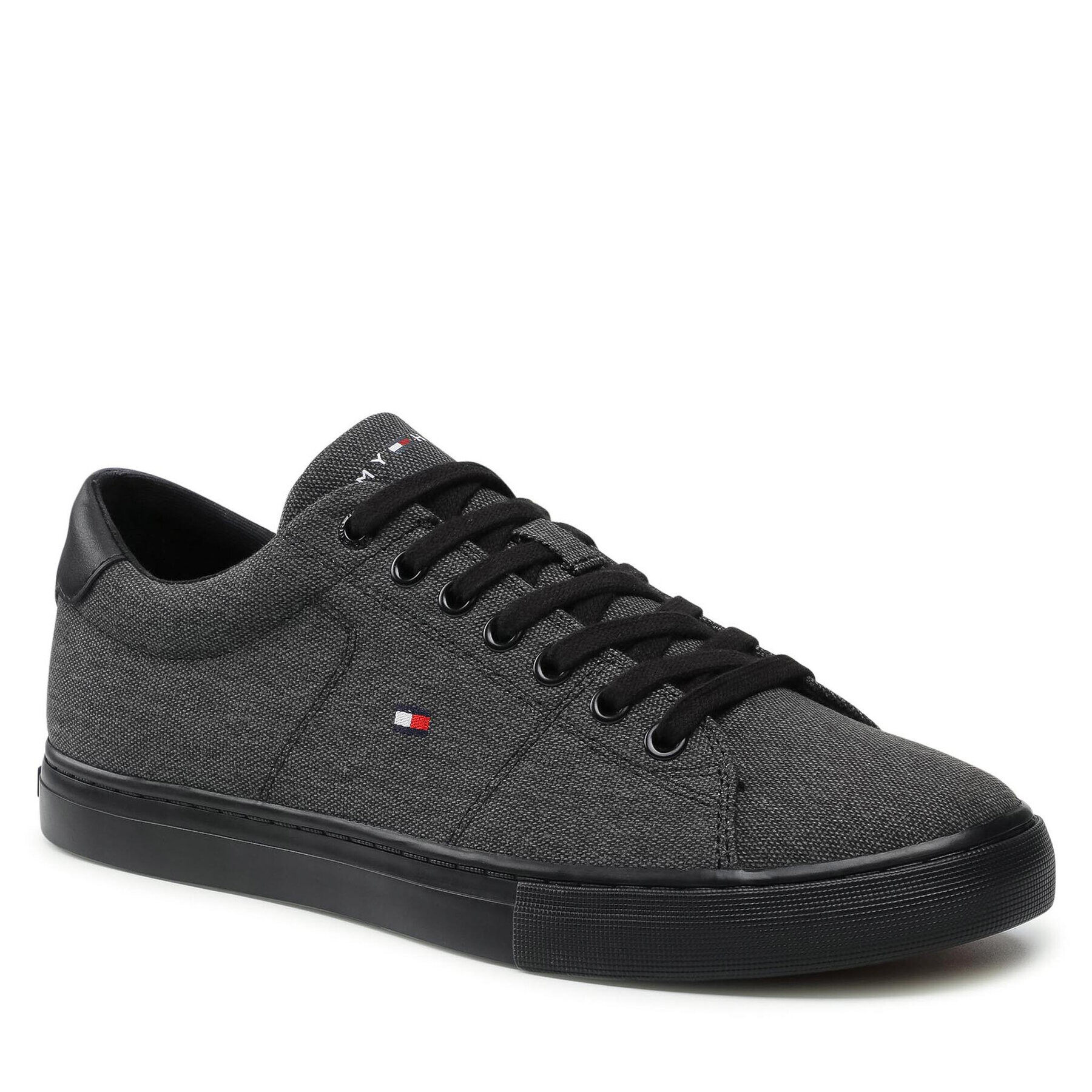 Tommy Hilfiger Гуменки Essential Textile Vulc Sneaker FM0FM03609 Черен - Pepit.bg