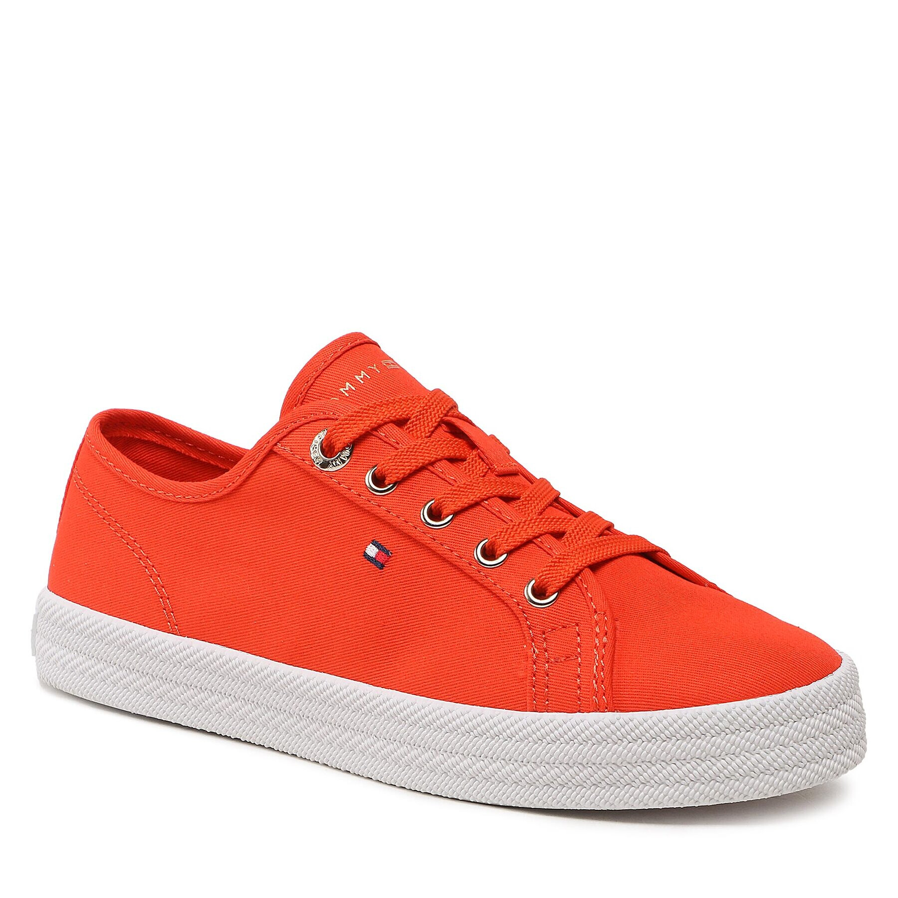 Tommy Hilfiger Гуменки Essential Vulcanized Sneaker FW0FW07119 Червен - Pepit.bg