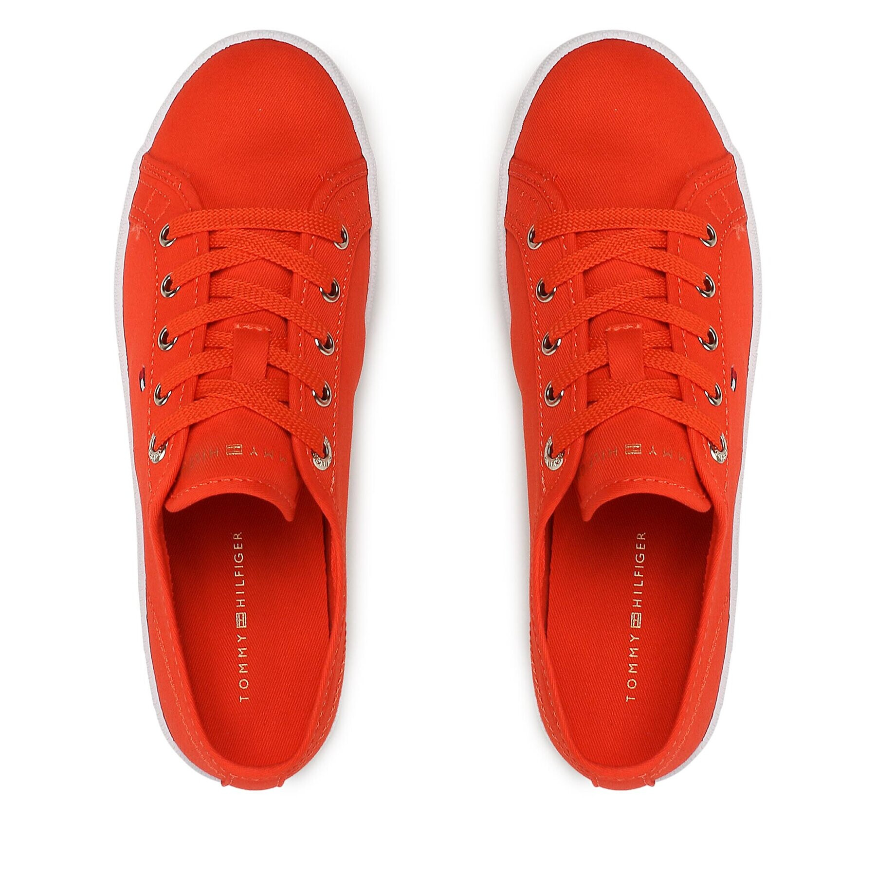 Tommy Hilfiger Гуменки Essential Vulcanized Sneaker FW0FW07119 Червен - Pepit.bg