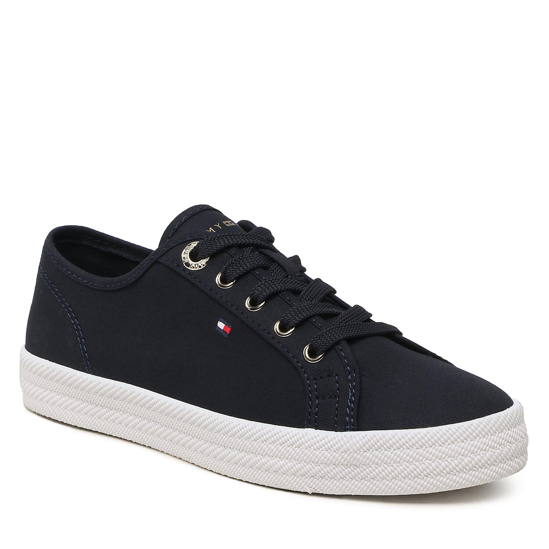 Tommy Hilfiger Гуменки Essential Vulcanized Sneaker FW0FW07119 Тъмносин - Pepit.bg