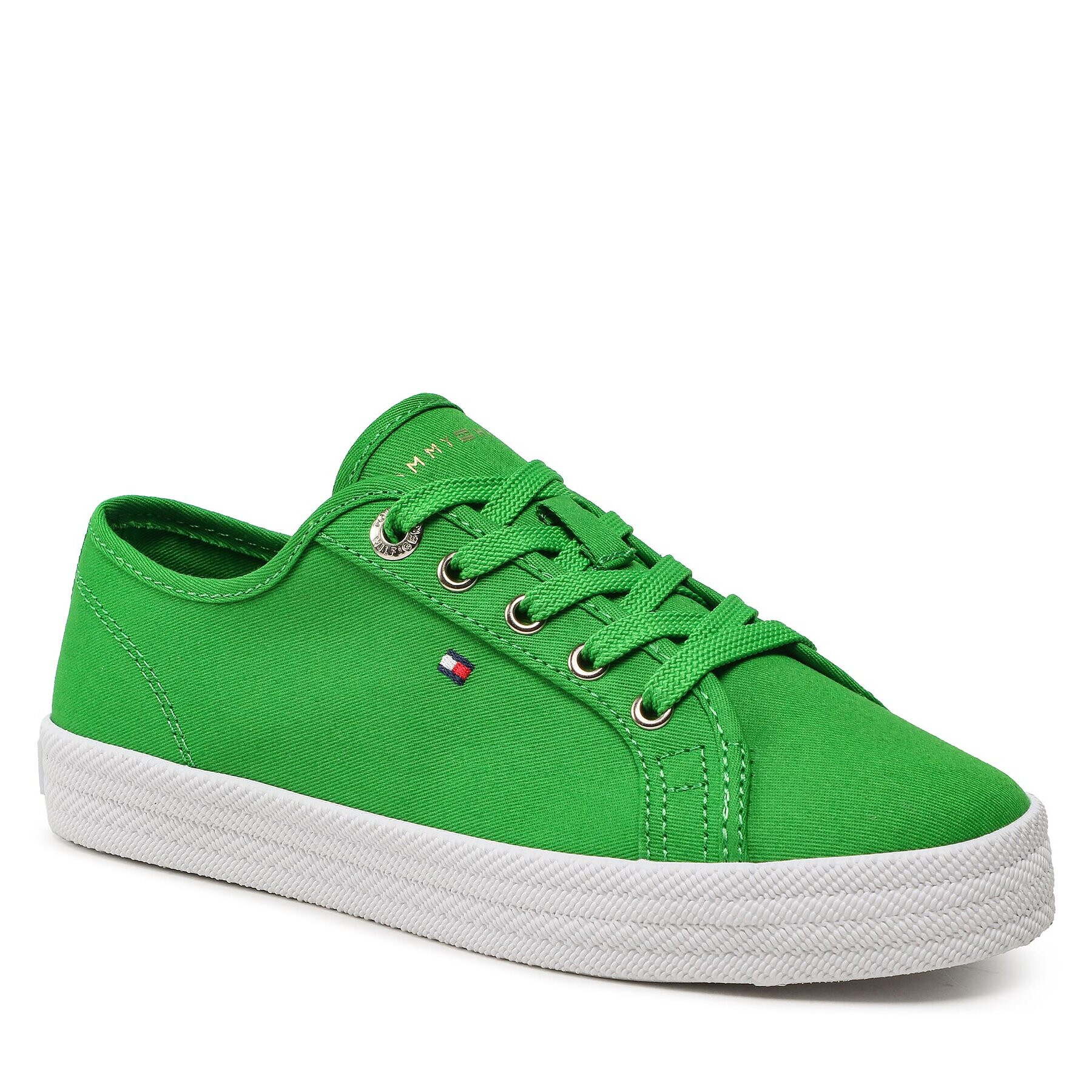 Tommy Hilfiger Гуменки Essential Vulcanized Sneaker FW0FW07119 Зелен - Pepit.bg