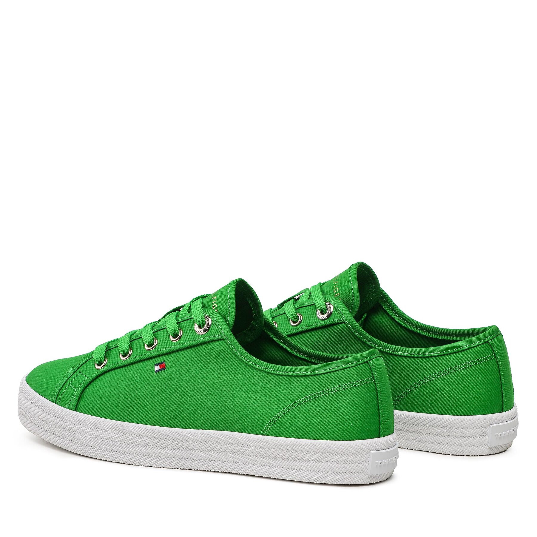 Tommy Hilfiger Гуменки Essential Vulcanized Sneaker FW0FW07119 Зелен - Pepit.bg
