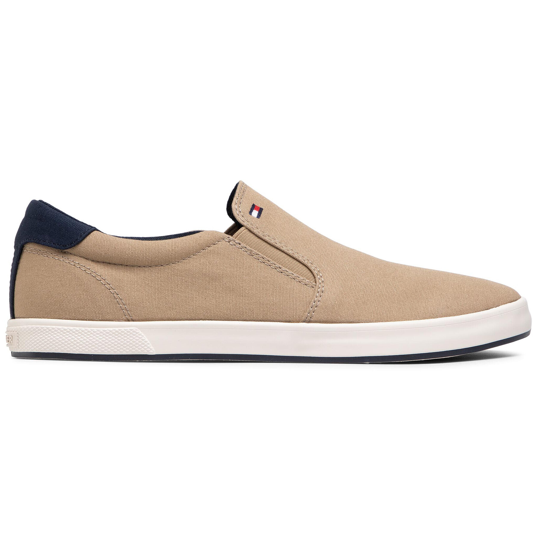 Tommy Hilfiger Гуменки Iconic Slip On Sneaker FM0FM00597 Кафяв - Pepit.bg