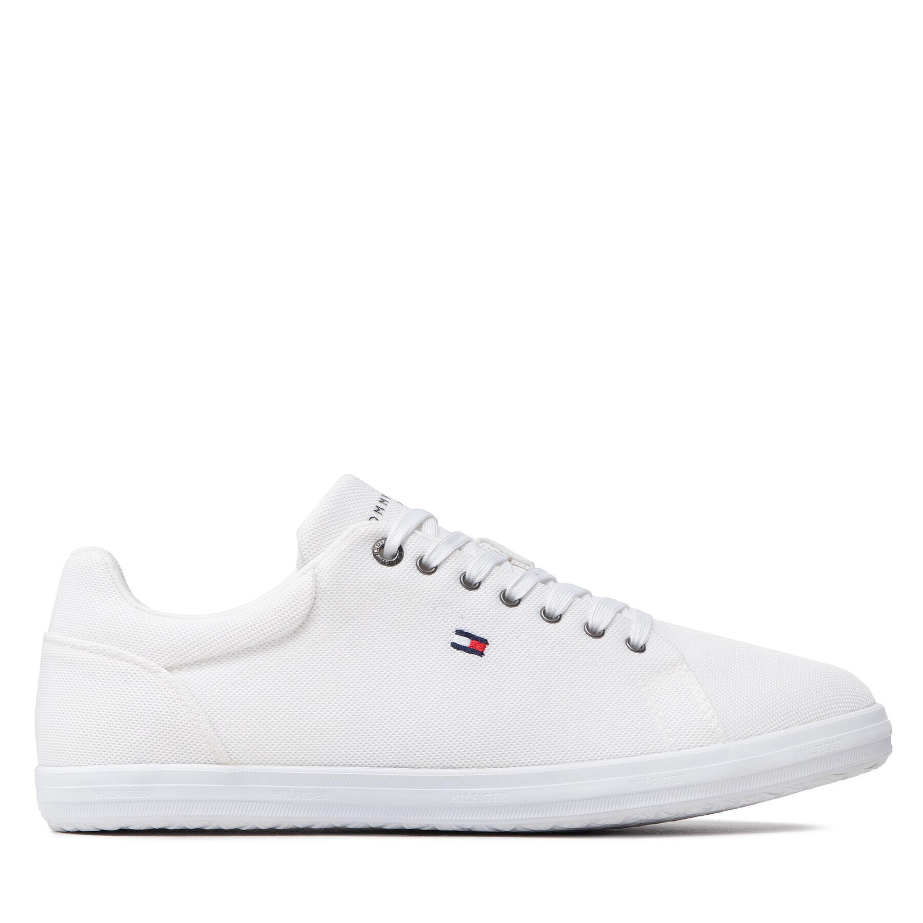 Tommy Hilfiger Гуменки Iconic Vulc Mesh Logo FM0FM04034 Бял - Pepit.bg