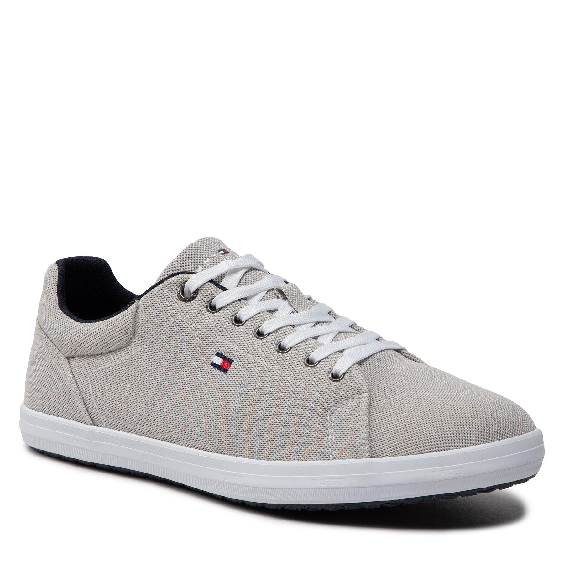 Tommy Hilfiger Гуменки Iconic Vulc Mesh Logo FM0FM04034 Сив - Pepit.bg