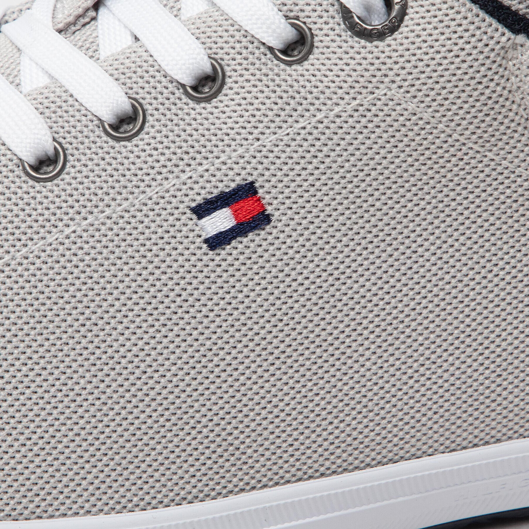 Tommy Hilfiger Гуменки Iconic Vulc Mesh Logo FM0FM04034 Сив - Pepit.bg