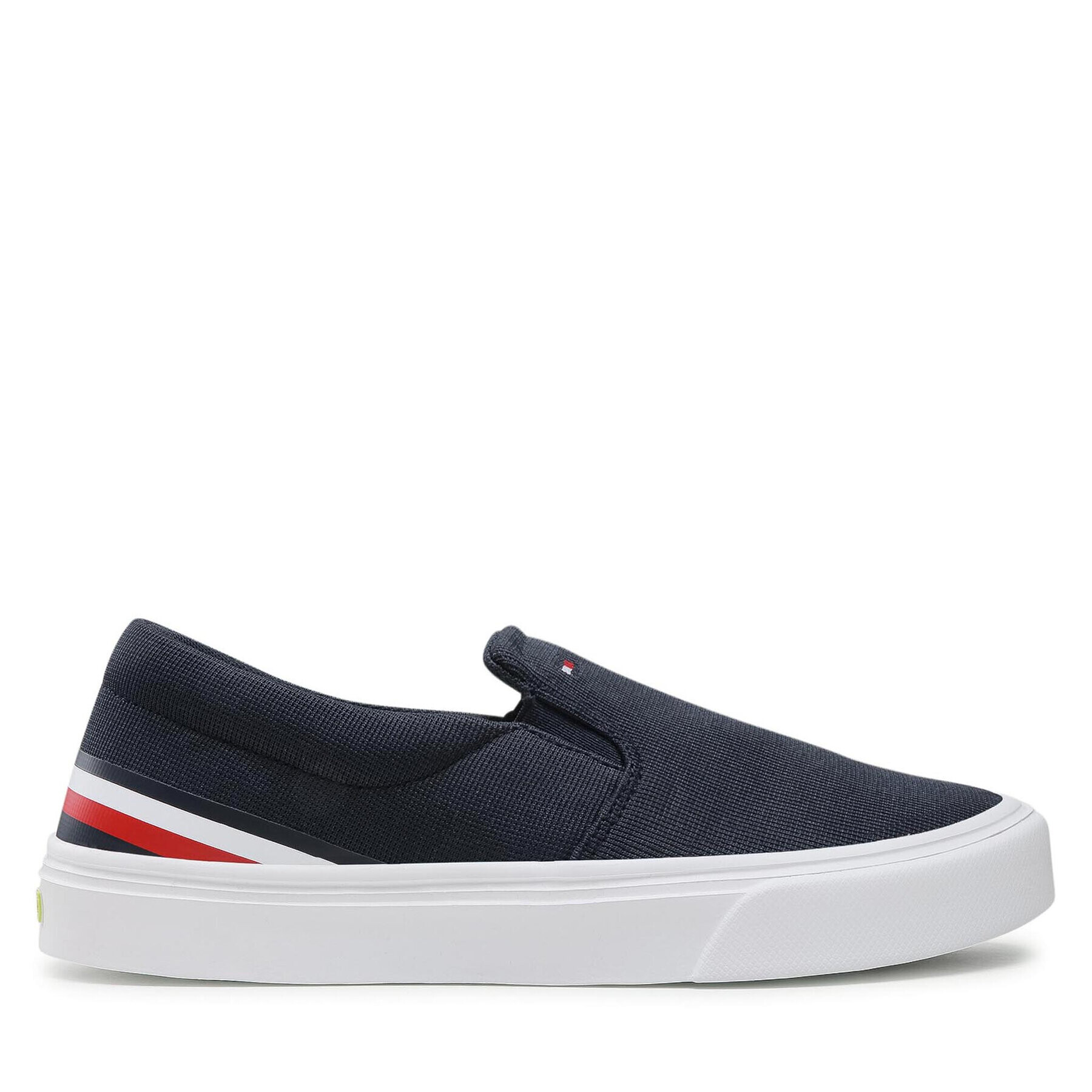 Tommy Hilfiger Гуменки Lightweight Stripes Slip On FM0FM03613 Тъмносин - Pepit.bg