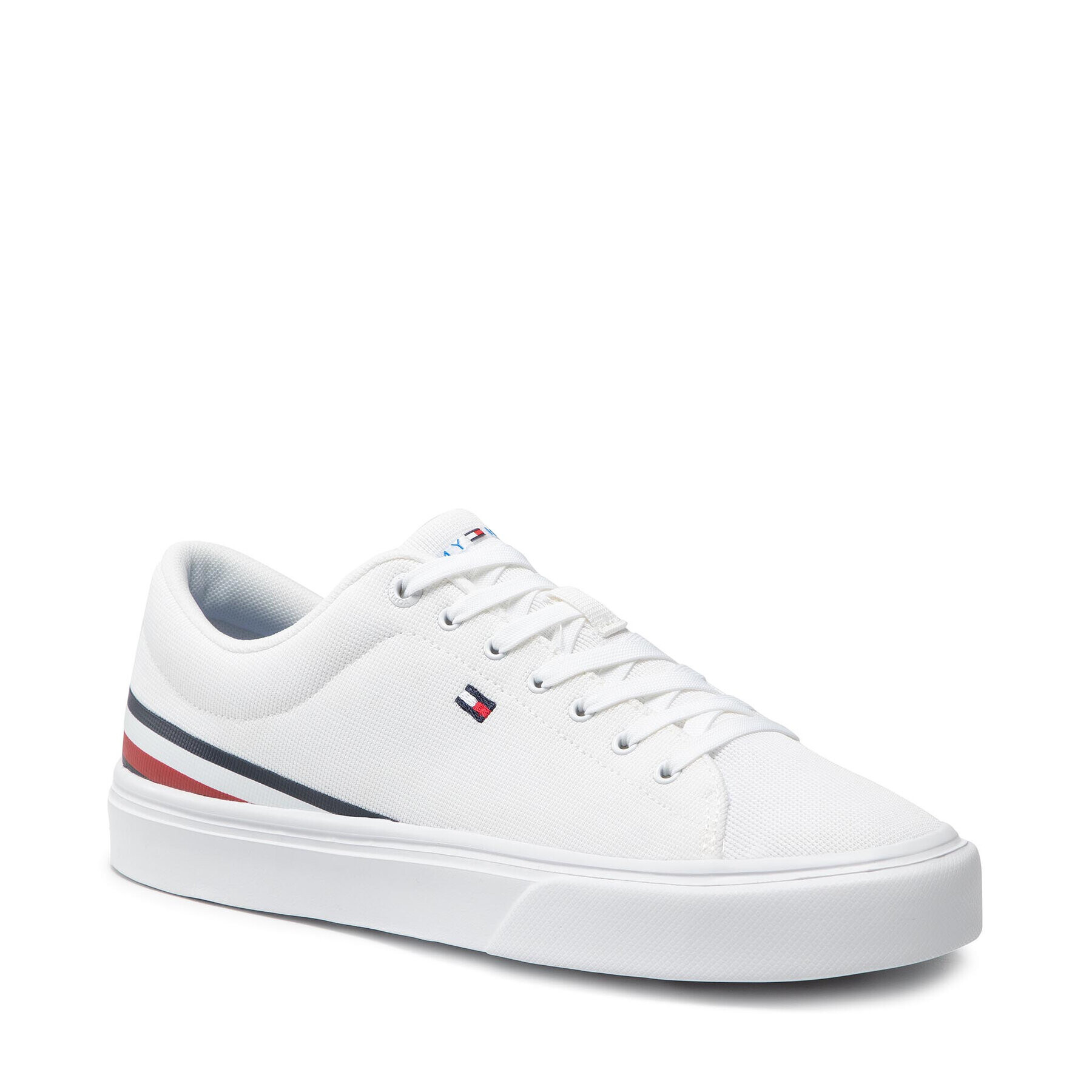 Tommy Hilfiger Гуменки Lightweight Stripes Sneaker FM0FM03612 Бял - Pepit.bg