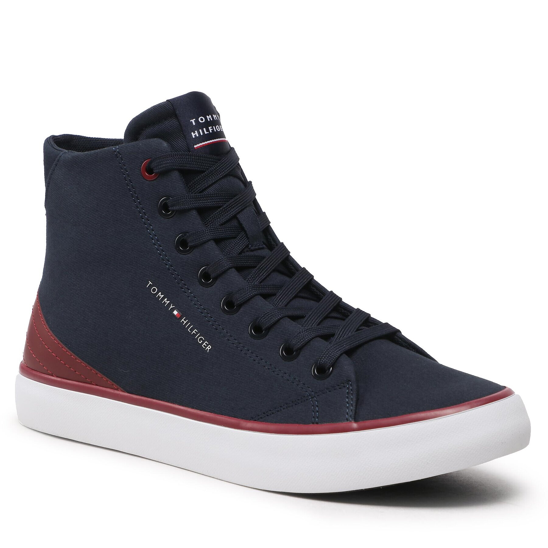 Tommy Hilfiger Гуменки Th Hi Vulc Core Canvas FM0FM04729 Тъмносин - Pepit.bg