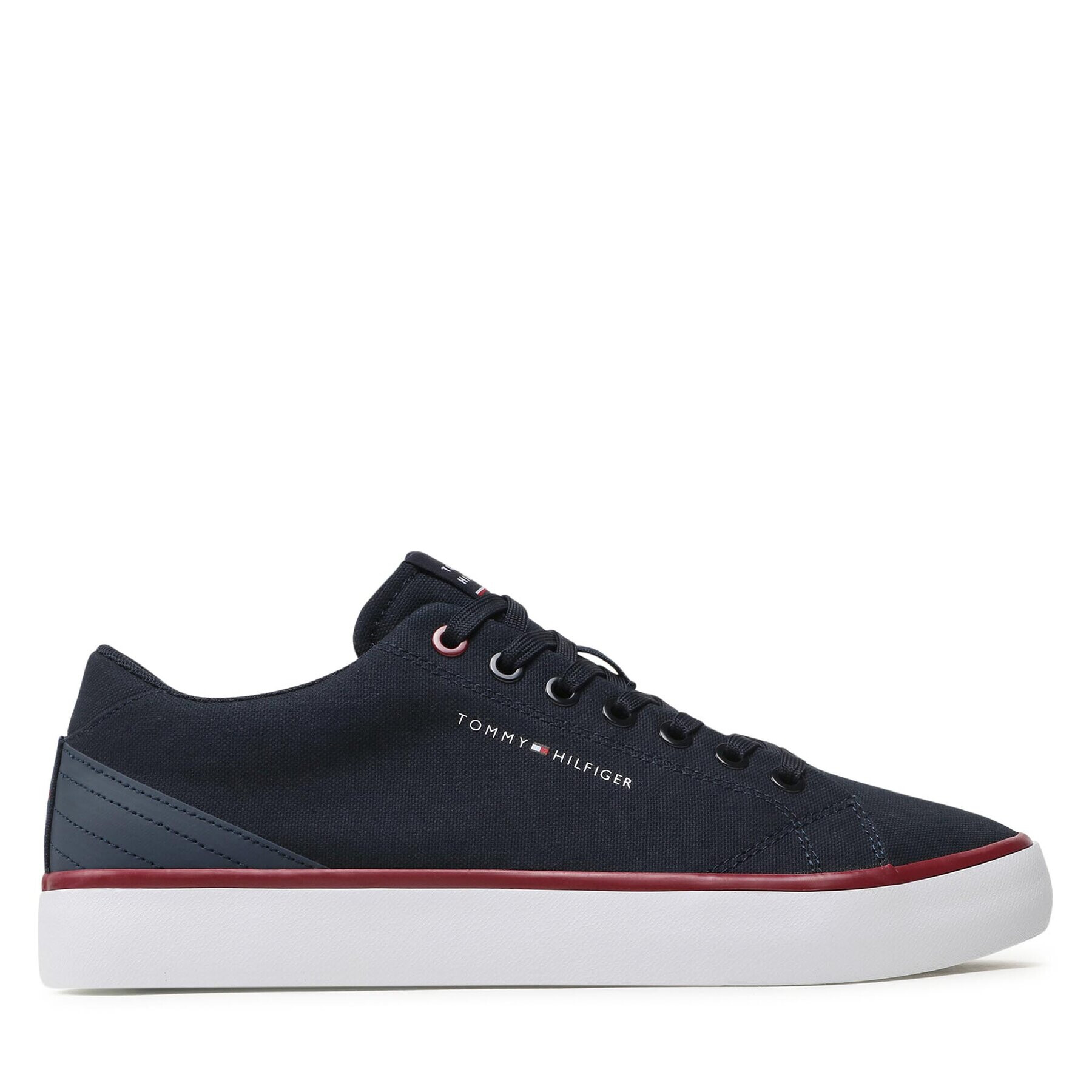 Tommy Hilfiger Гуменки Th Hi Vulc Core Low Canvas FM0FM04737 Тъмносин - Pepit.bg