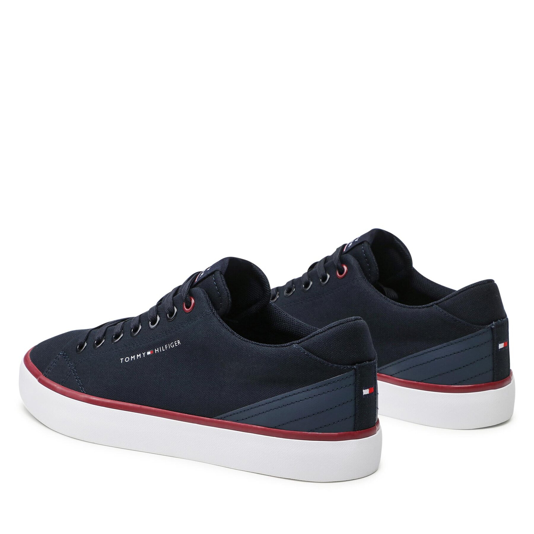 Tommy Hilfiger Гуменки Th Hi Vulc Core Low Canvas FM0FM04737 Тъмносин - Pepit.bg