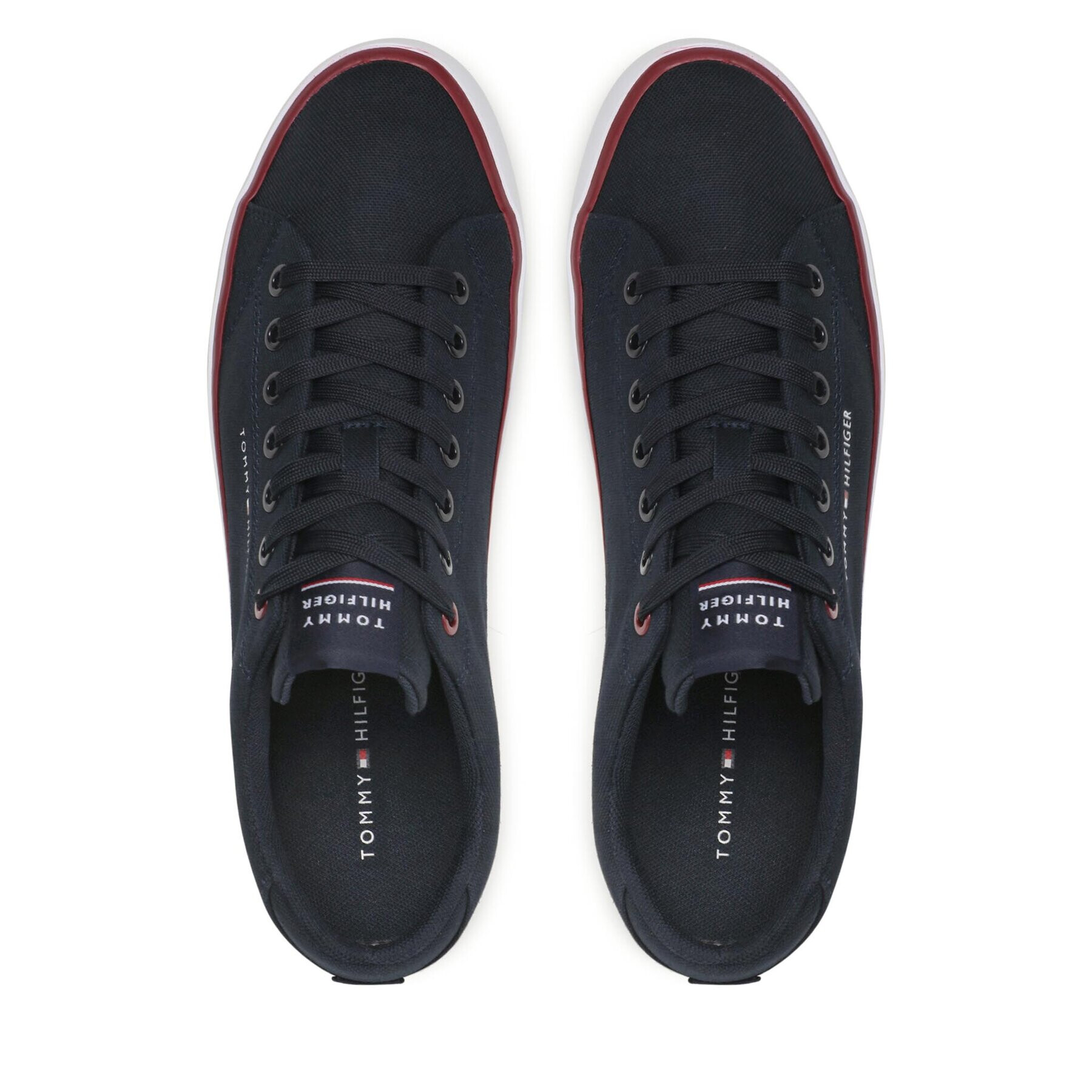 Tommy Hilfiger Гуменки Th Hi Vulc Core Low Canvas FM0FM04737 Тъмносин - Pepit.bg