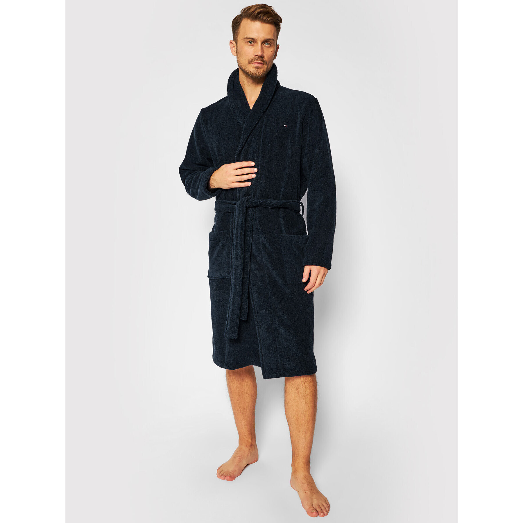 Tommy Hilfiger Халат Icon Bathrobe 2S87905539 Тъмносин - Pepit.bg