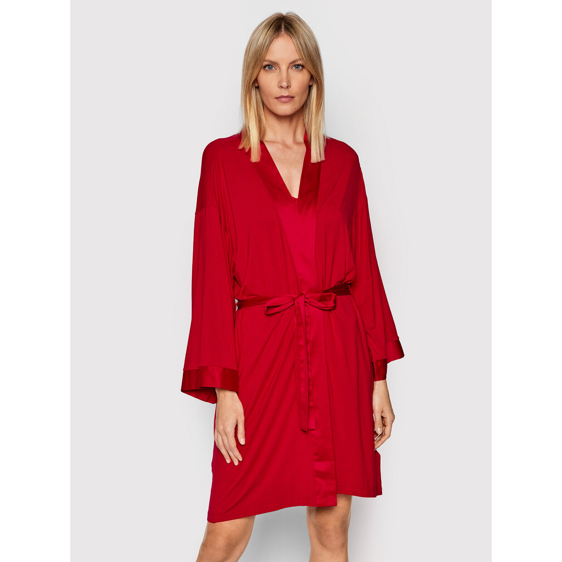 Tommy Hilfiger Халат Kimono M&S UW0UW03317 Червен - Pepit.bg