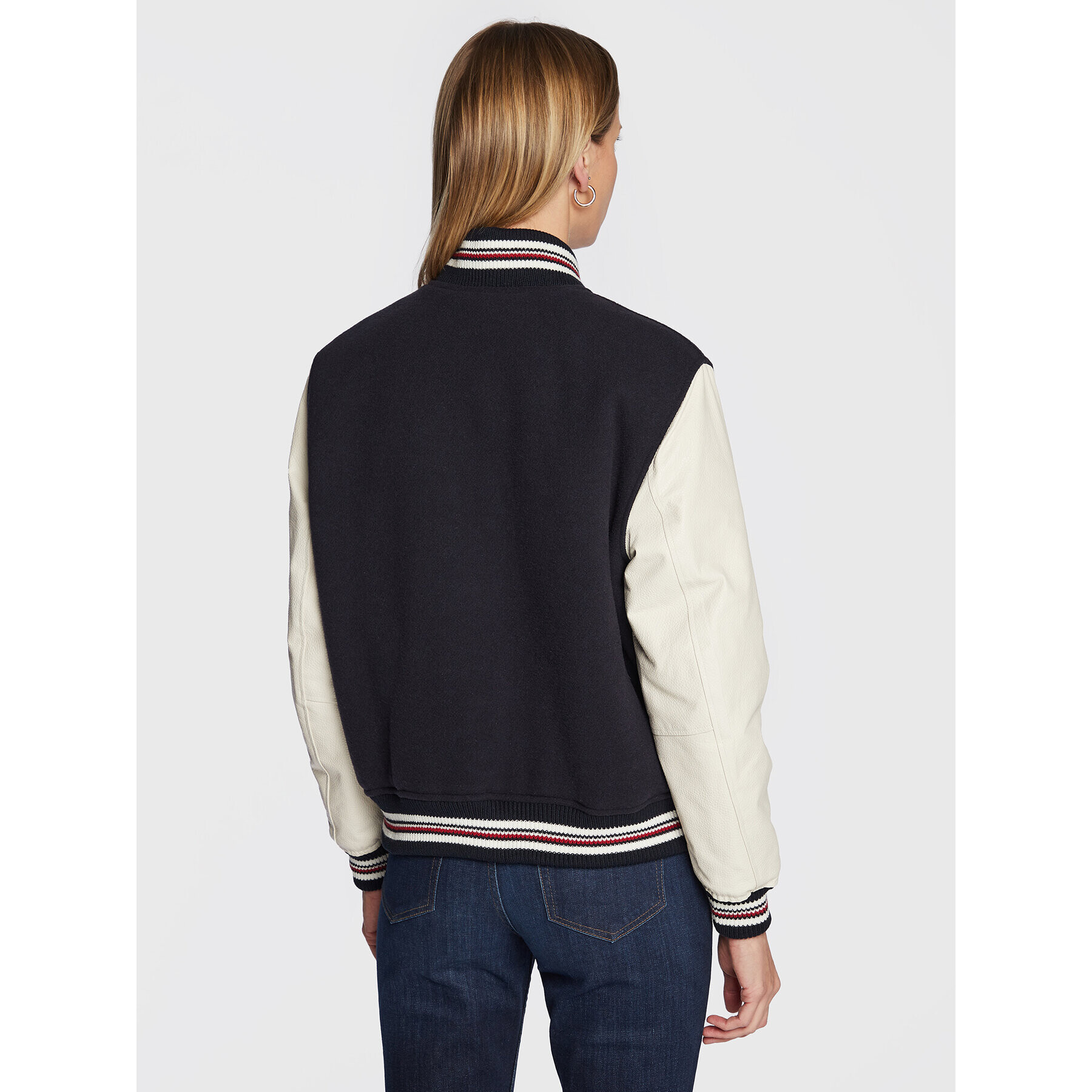 Tommy Hilfiger Яке бомбър Blend WW0WW37308 Тъмносин Regular Fit - Pepit.bg