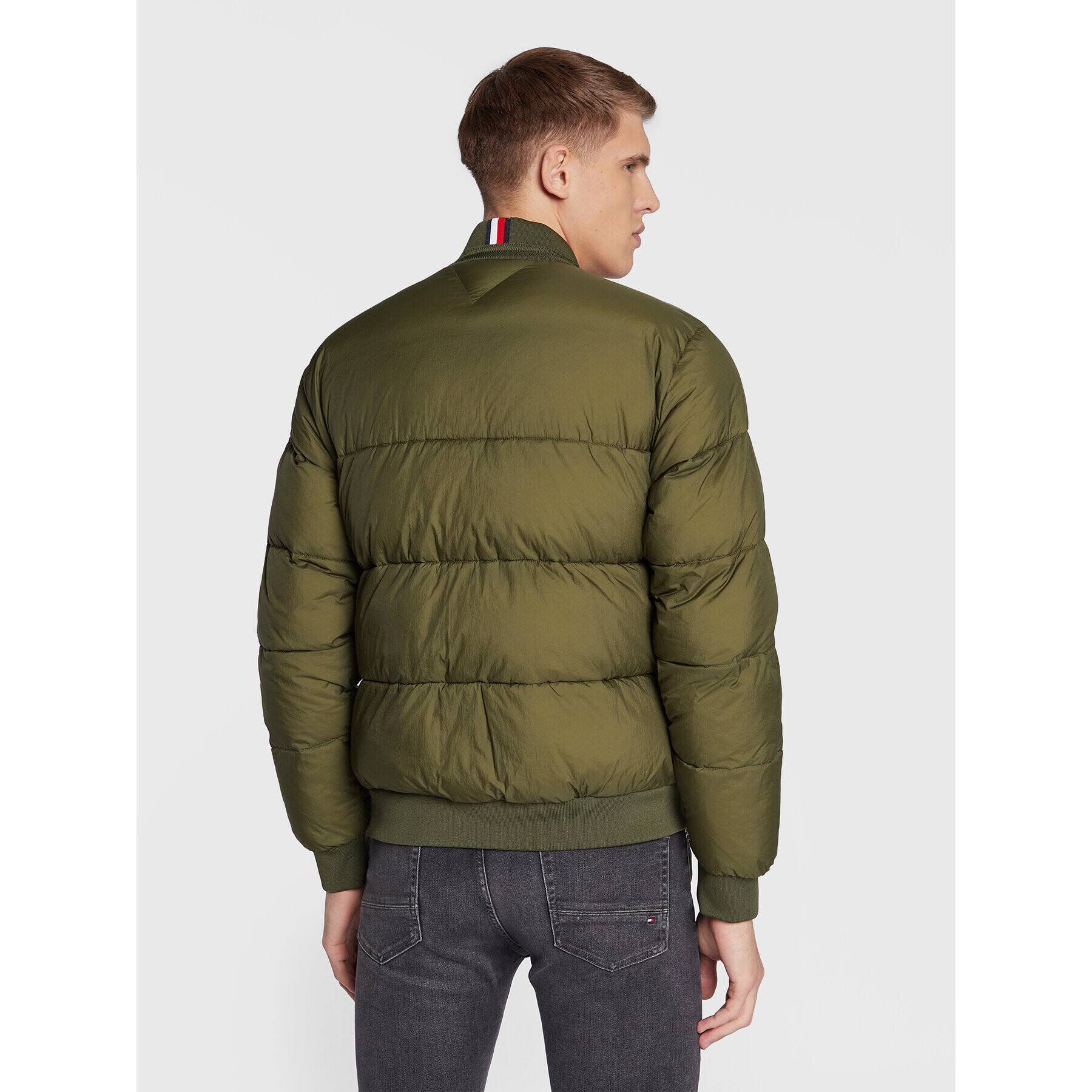 Tommy Hilfiger Яке бомбър MW0MW28722 Зелен Regular Fit - Pepit.bg