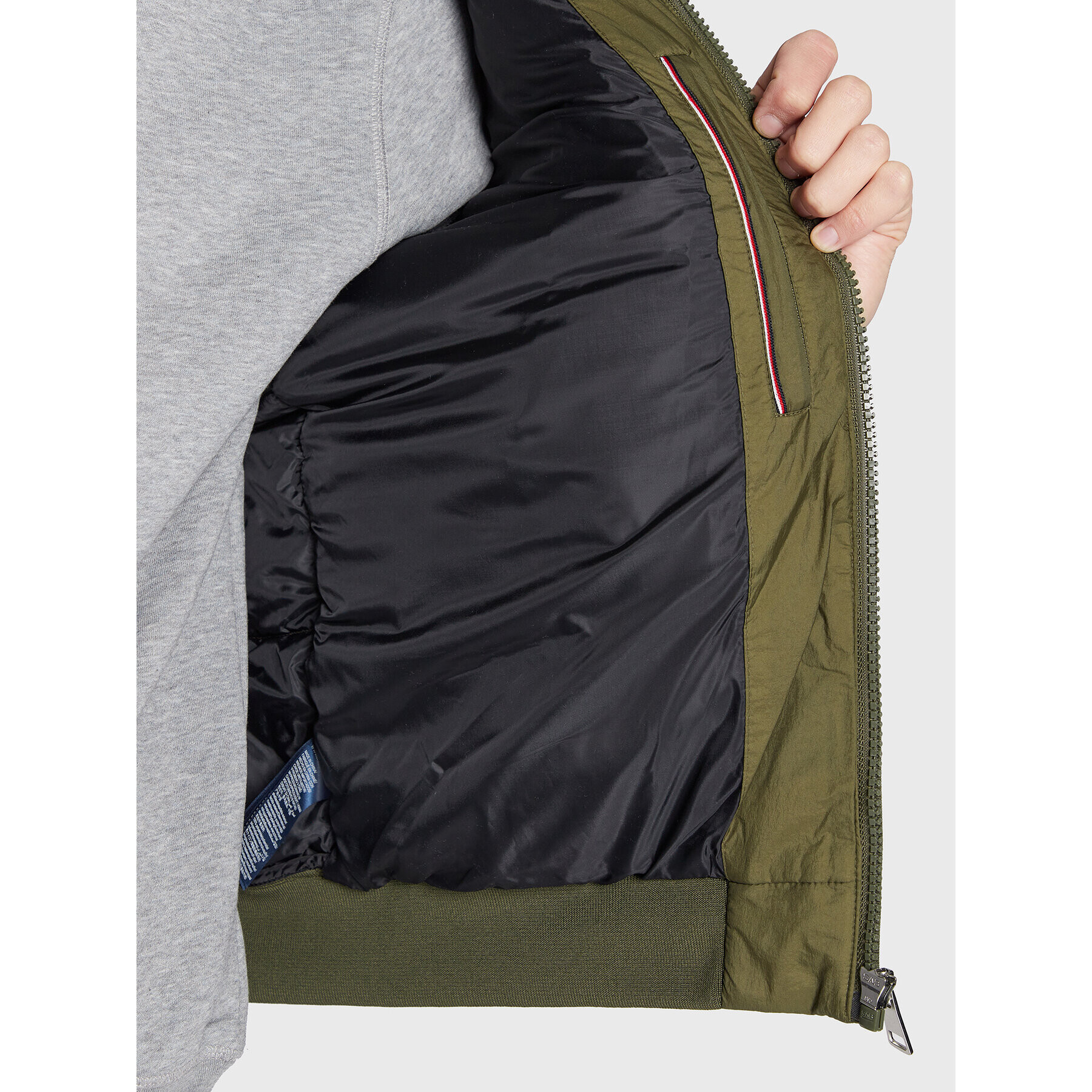 Tommy Hilfiger Яке бомбър MW0MW28722 Зелен Regular Fit - Pepit.bg
