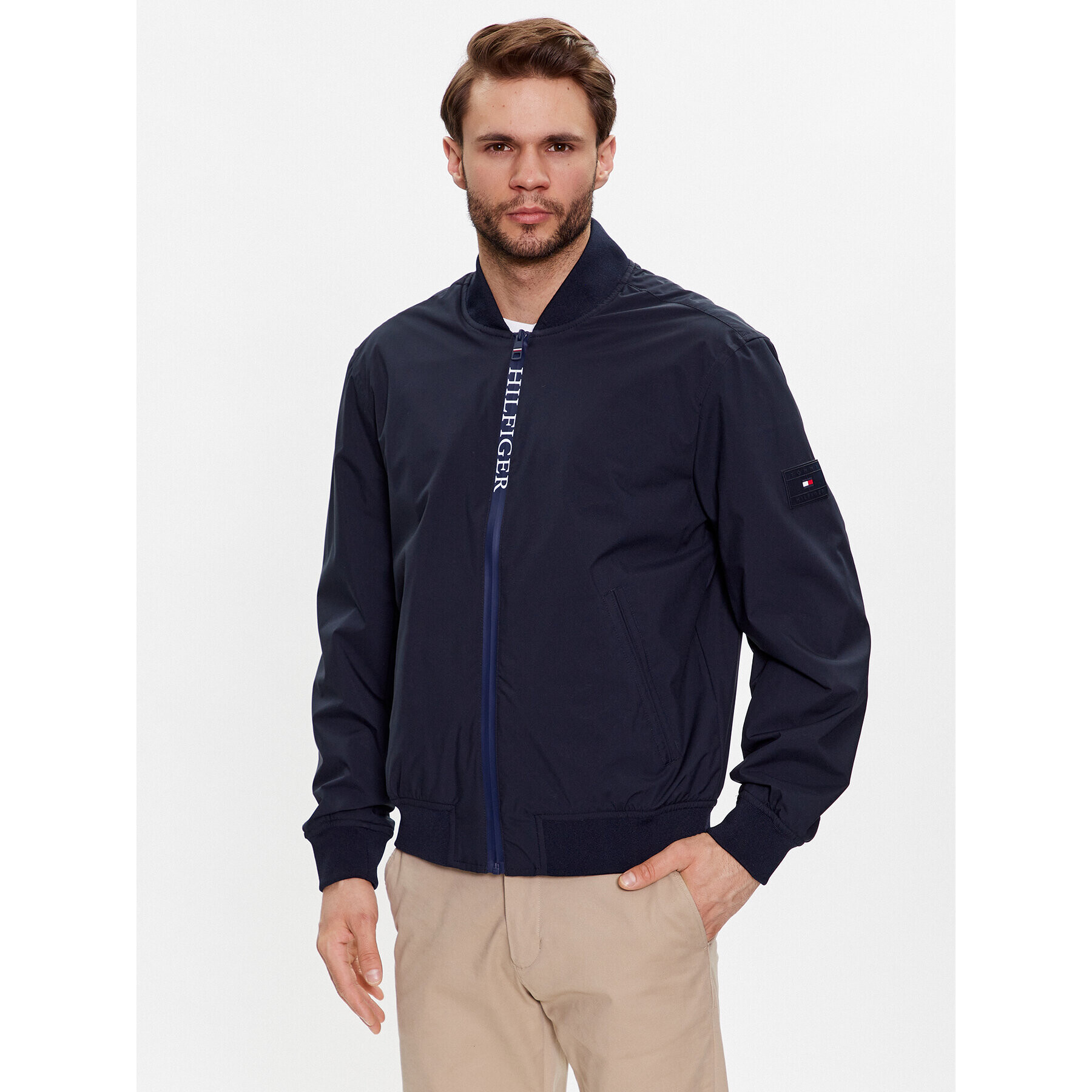 Tommy Hilfiger Яке бомбър MW0MW31338 Тъмносин Regular Fit - Pepit.bg