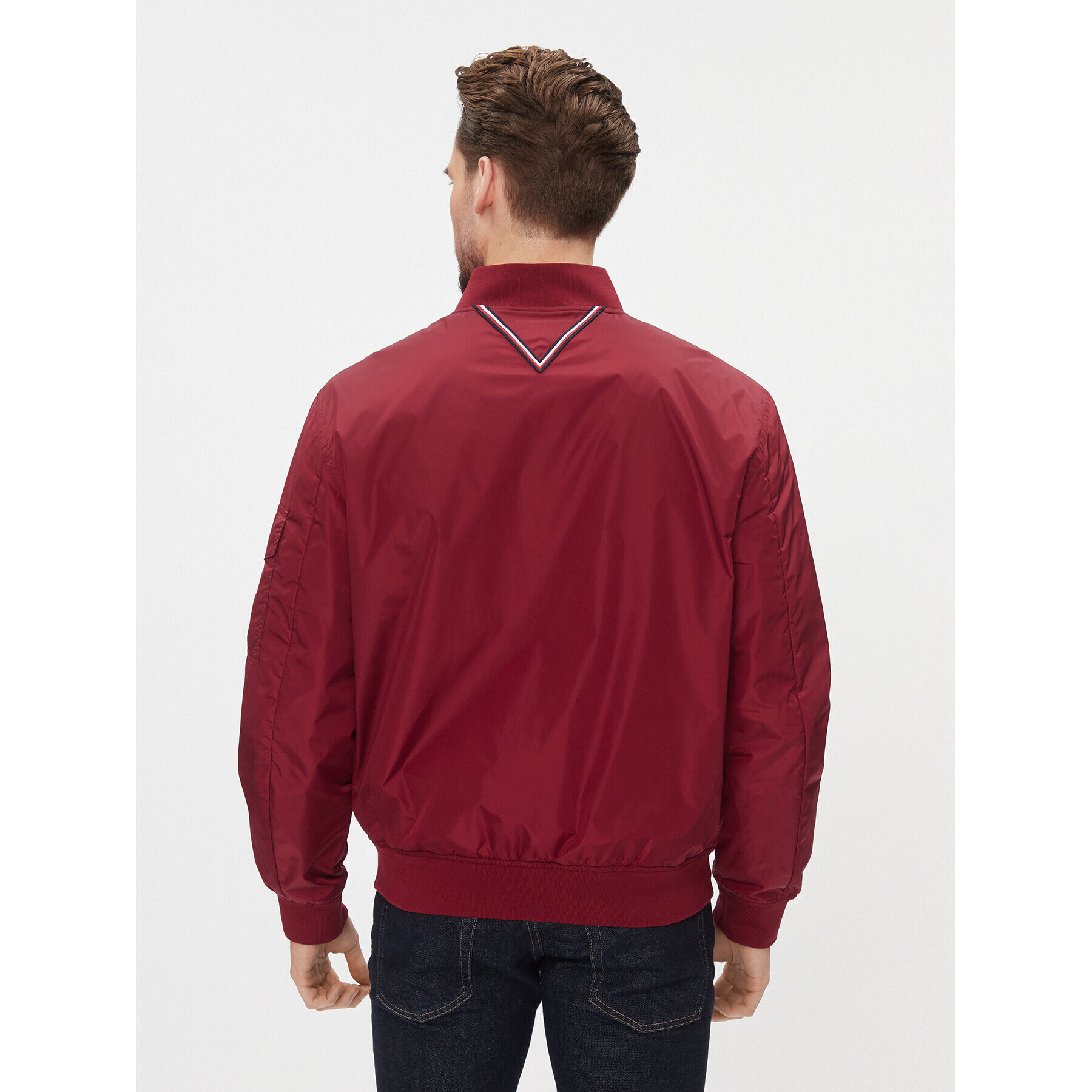 Tommy Hilfiger Яке бомбър MW0MW31642 Червен Regular Fit - Pepit.bg