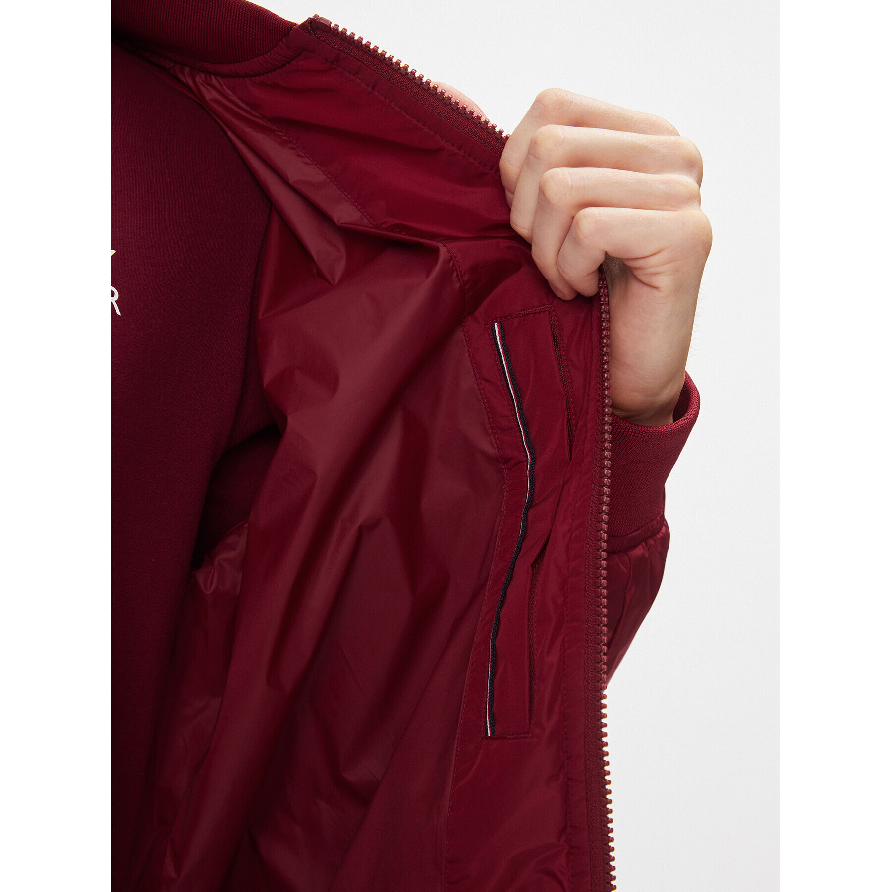 Tommy Hilfiger Яке бомбър MW0MW31642 Червен Regular Fit - Pepit.bg