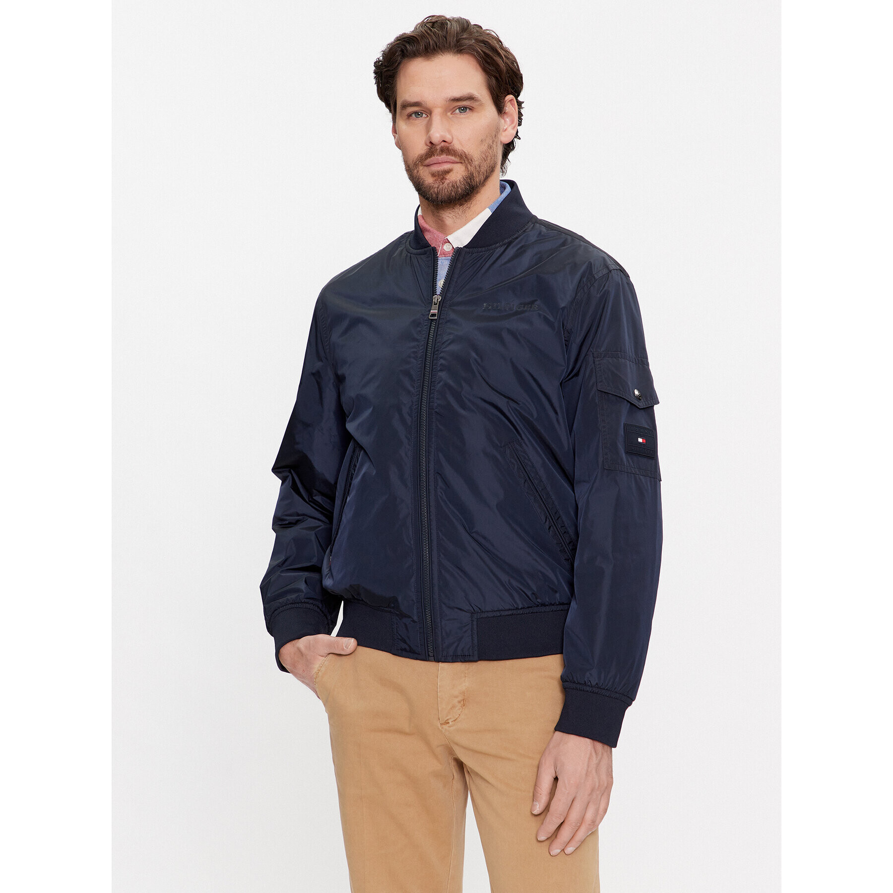 Tommy Hilfiger Яке бомбър MW0MW31642 Тъмносин Regular Fit - Pepit.bg