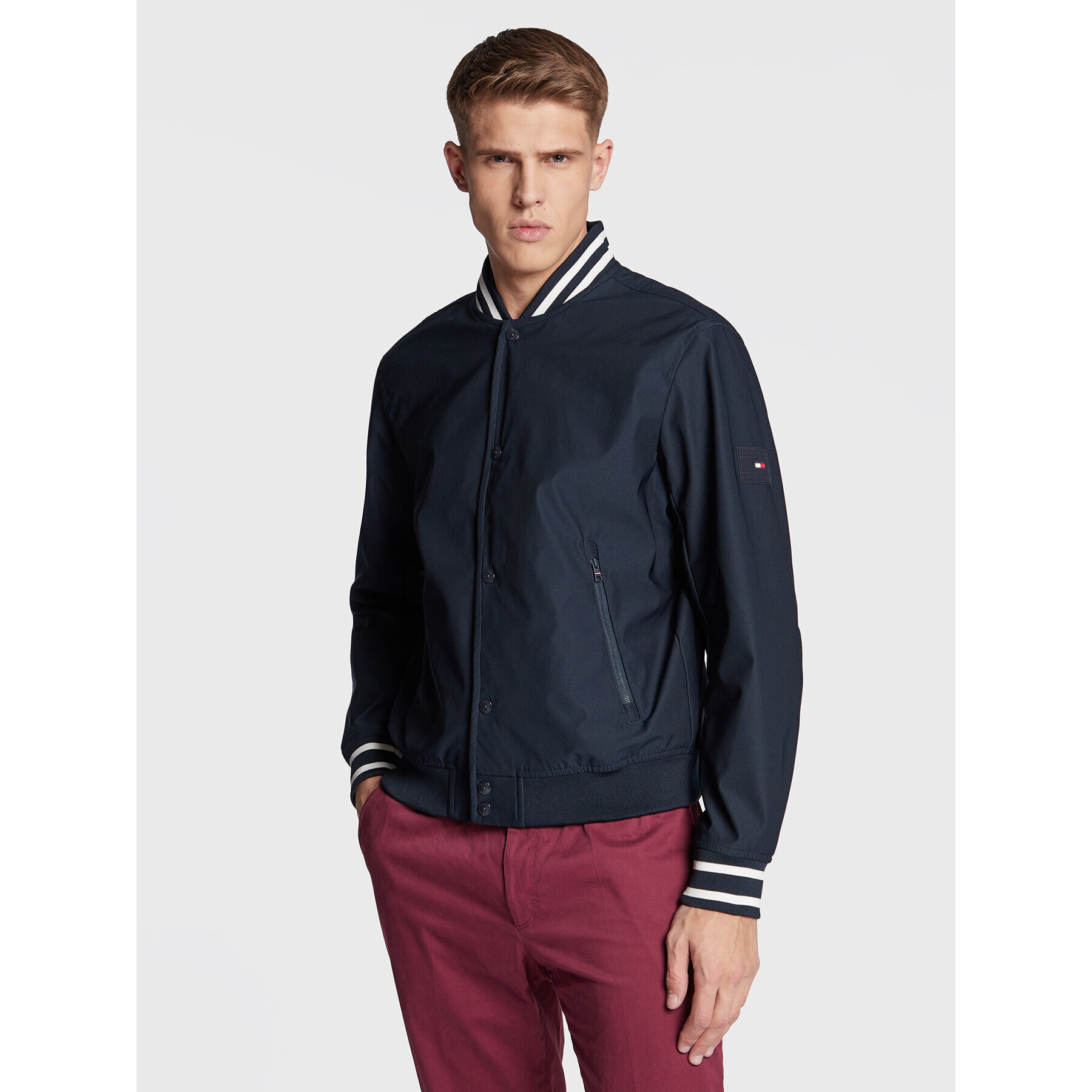 Tommy Hilfiger Яке бомбър Tech Twill MW0MW29682 Тъмносин Regular Fit - Pepit.bg