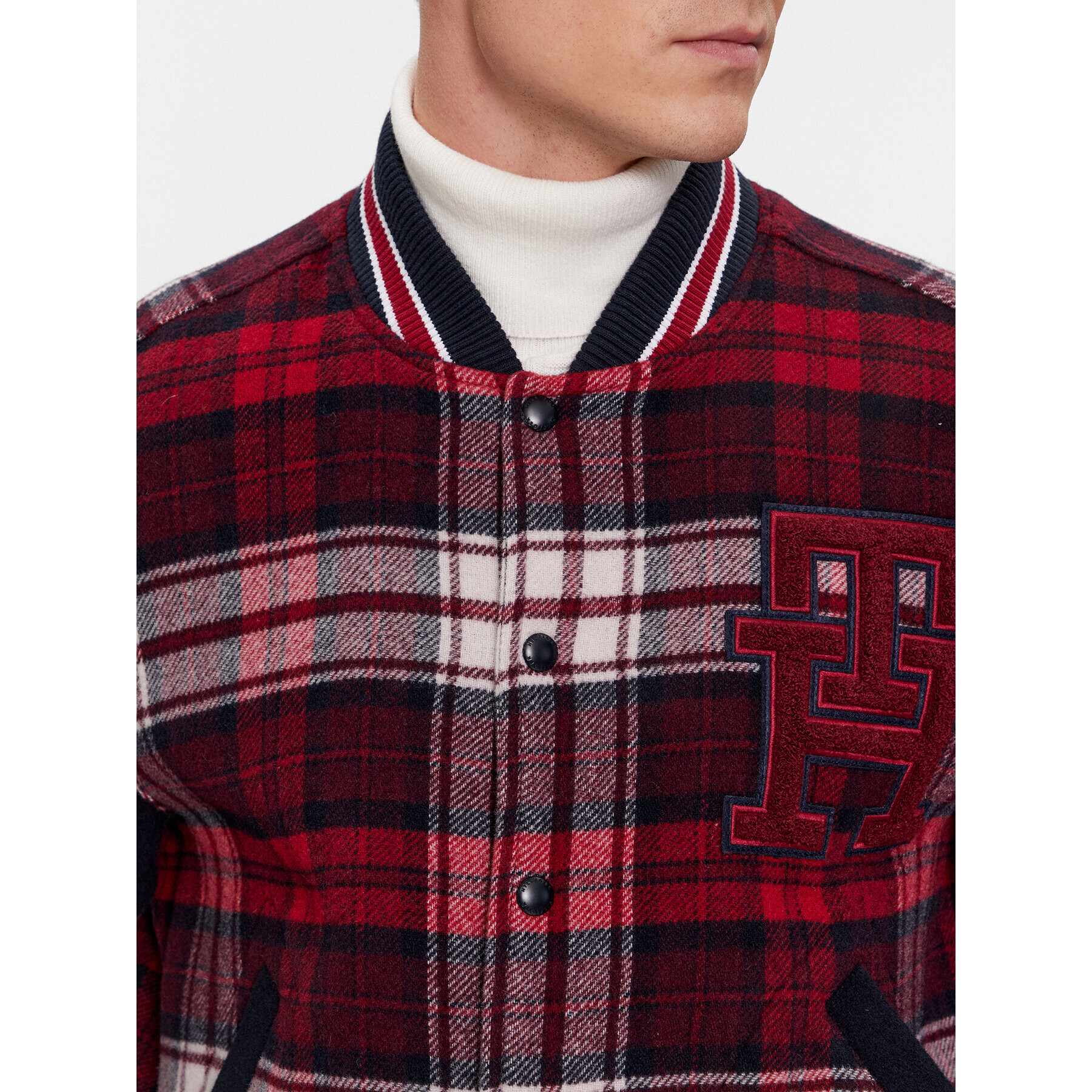 Tommy Hilfiger Яке бомбър Varsity MW0MW34023 Червен Regular Fit - Pepit.bg