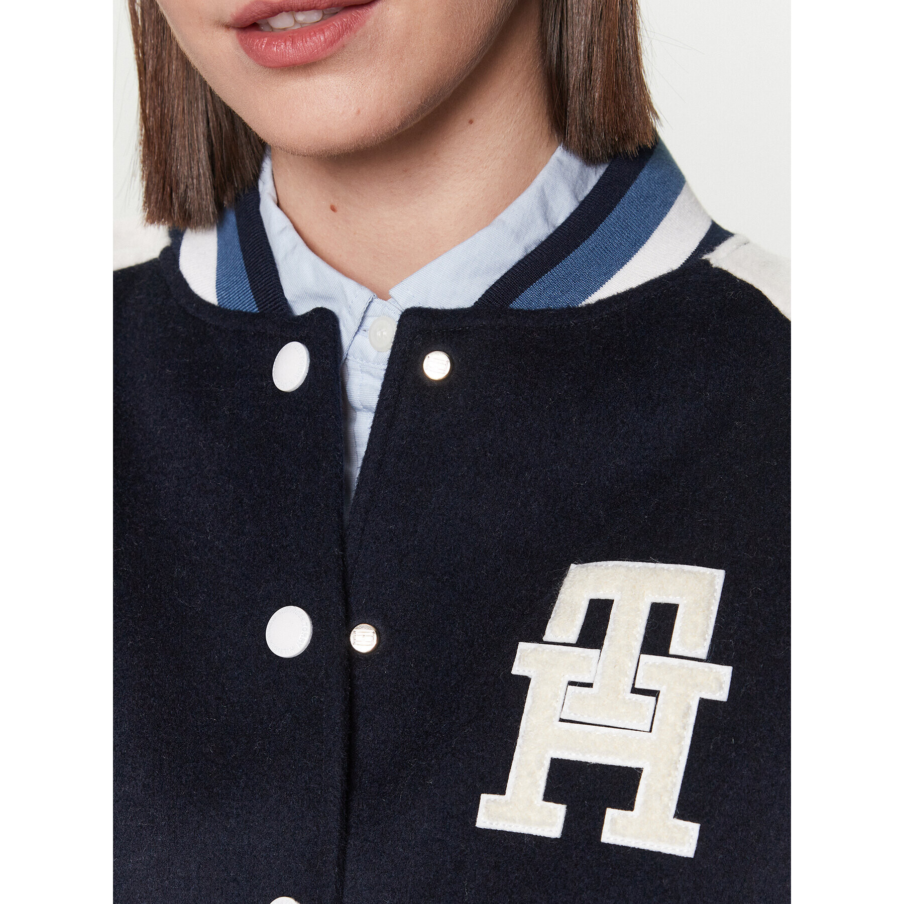 Tommy Hilfiger Яке бомбър Varsity WW0WW38112 Тъмносин Regular Fit - Pepit.bg