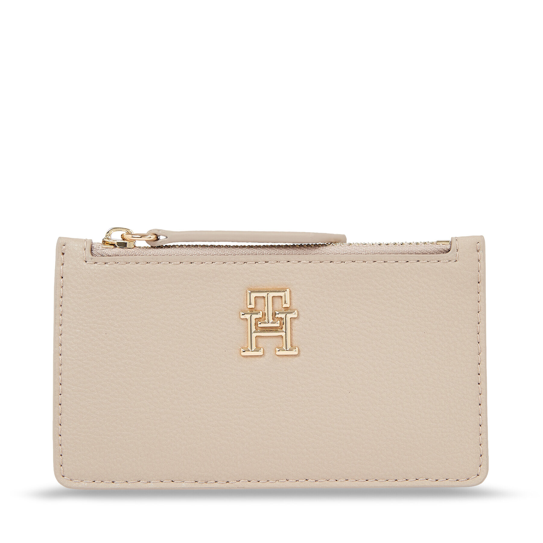 Tommy Hilfiger Калъф за кредитни карти Hilfiger Staple Cc Holder Zip AW0AW15267 Бежов - Pepit.bg