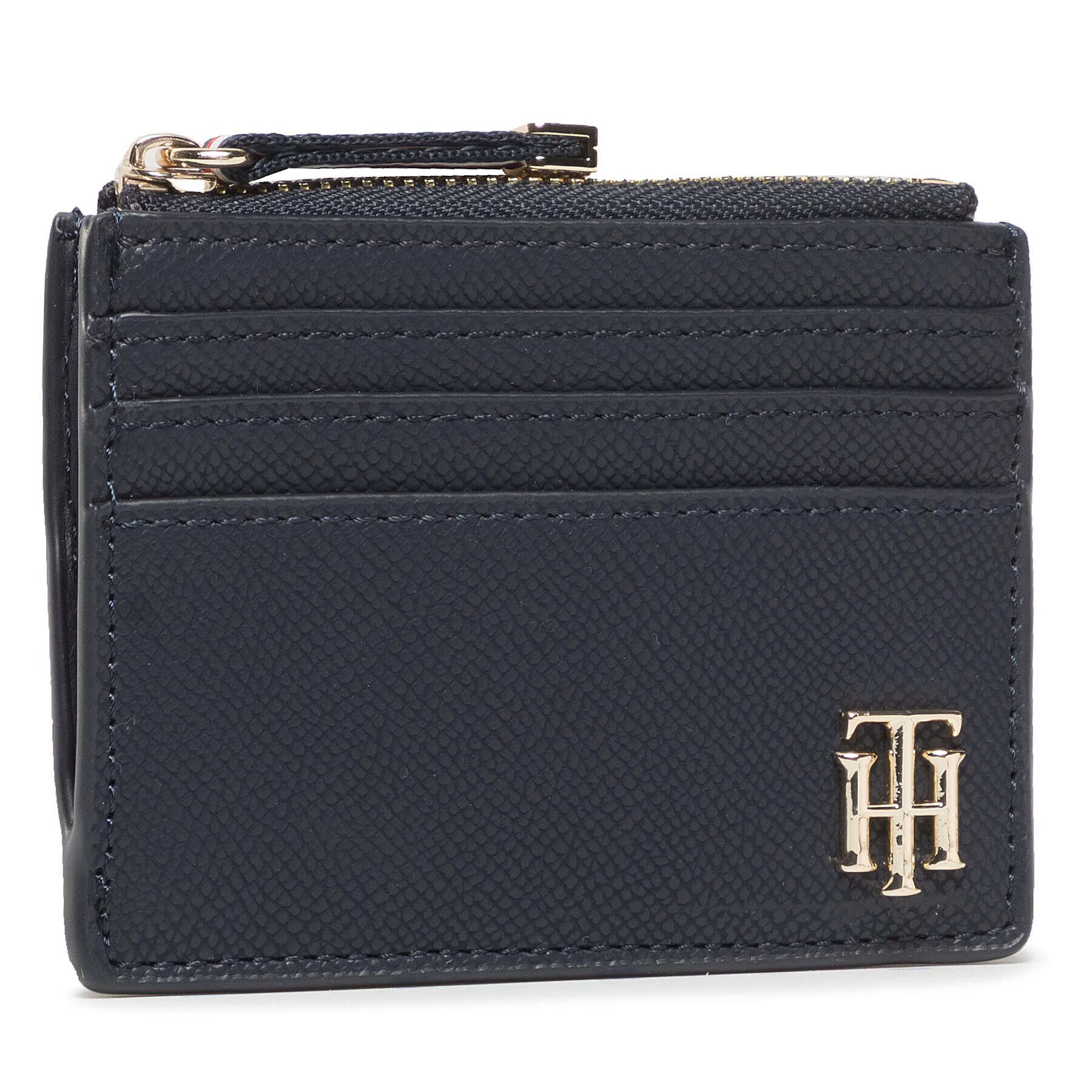 Tommy Hilfiger Калъф за кредитни карти Saffiano Cc Holder AW0AW08508 Тъмносин - Pepit.bg