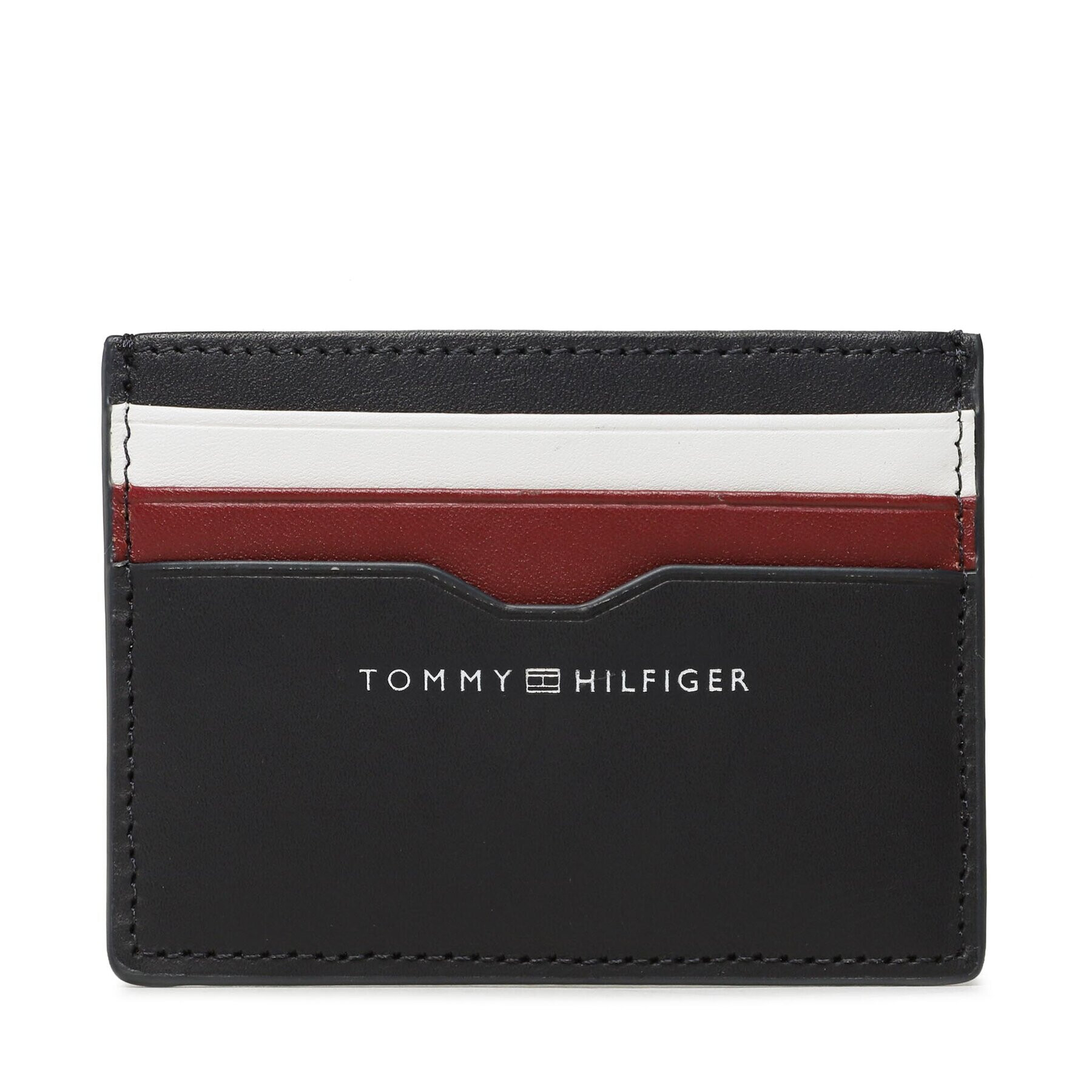 Tommy Hilfiger Калъф за кредитни карти Th Central Smooth Cc Holder AM0AM11753 Тъмносин - Pepit.bg