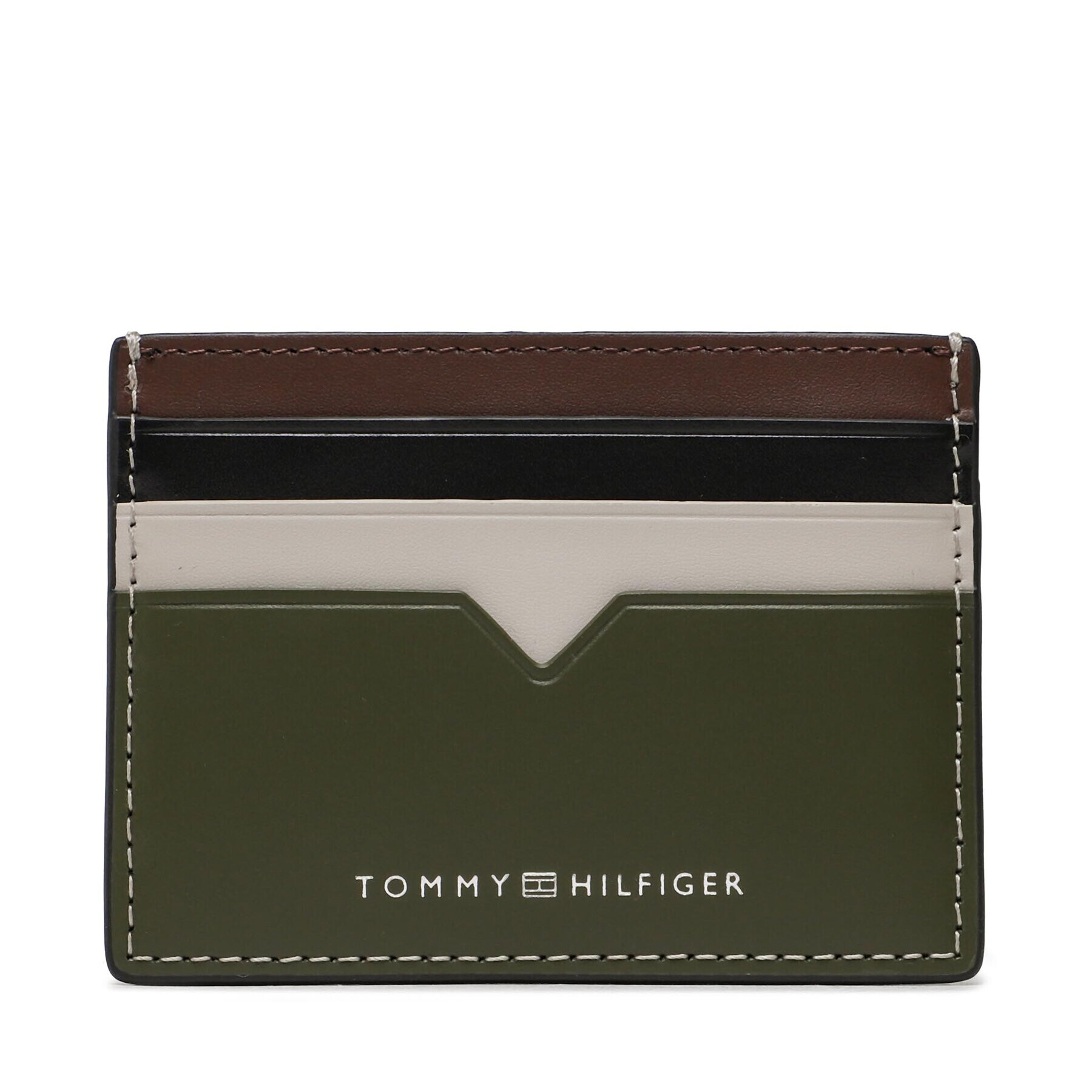 Tommy Hilfiger Калъф за кредитни карти Th Modern Lather Cc Holder AM0AM10994 Каки - Pepit.bg