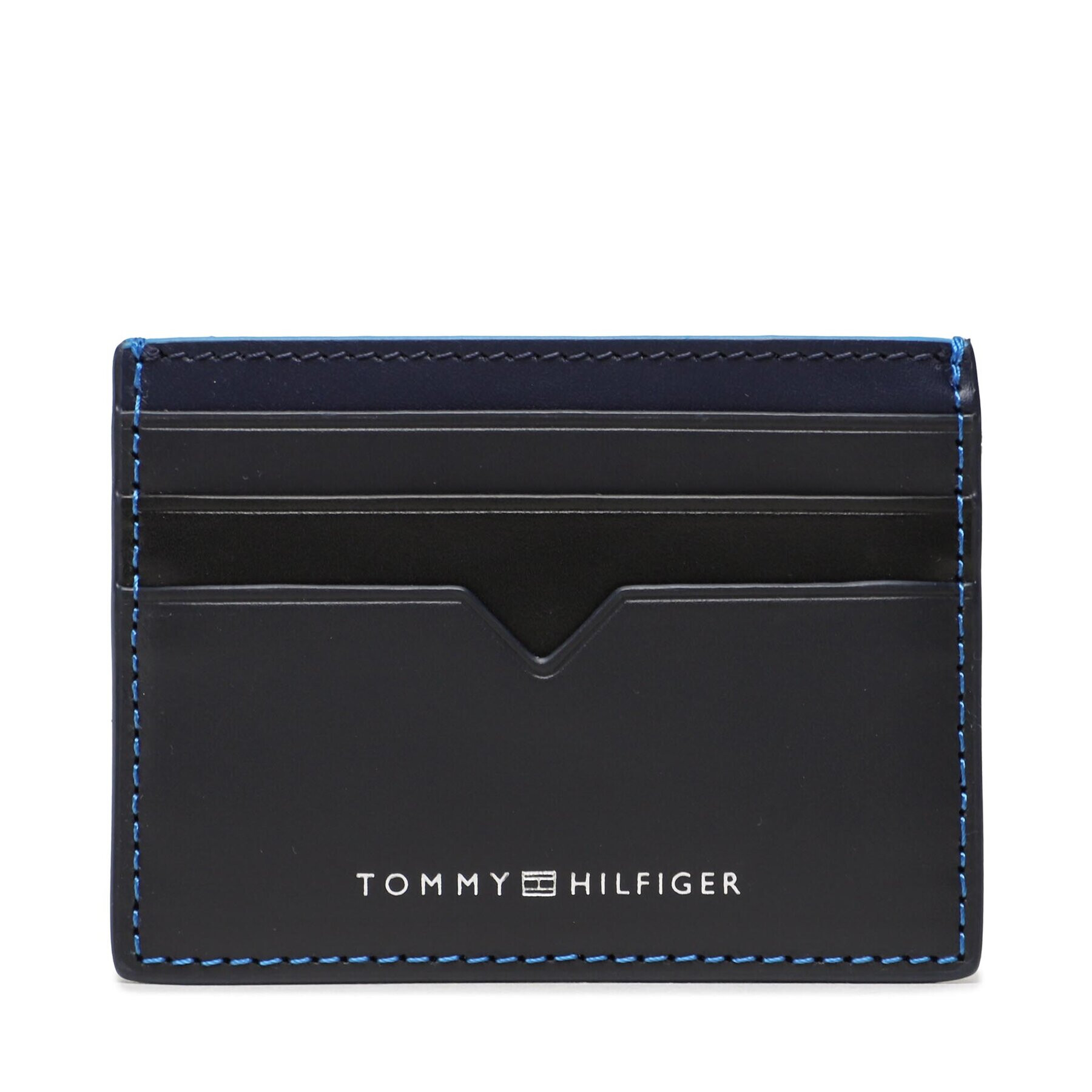 Tommy Hilfiger Калъф за кредитни карти Th Modern Lather Cc Holder AM0AM10994 Тъмносин - Pepit.bg