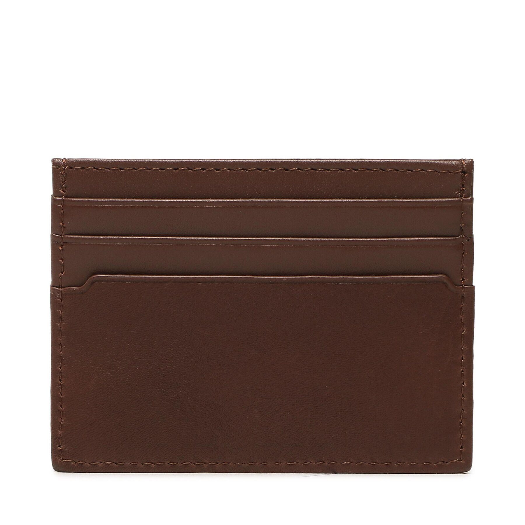 Tommy Hilfiger Калъф за кредитни карти Th Premium Leather Cc Holder AM0AM10987 Кафяв - Pepit.bg