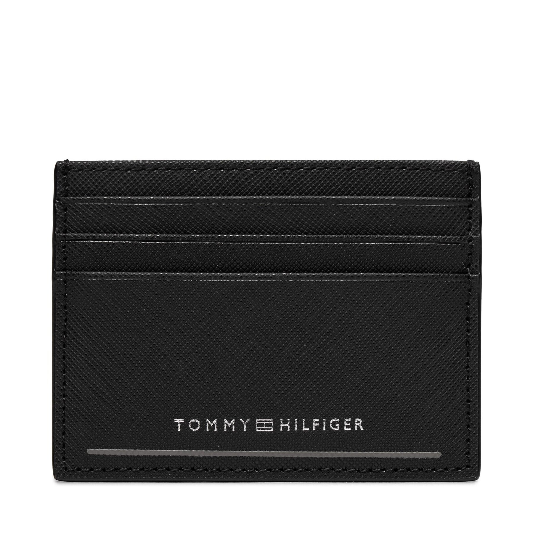 Tommy Hilfiger Калъф за кредитни карти Th Saffiano Cc Holder AM0AM11863 Черен - Pepit.bg