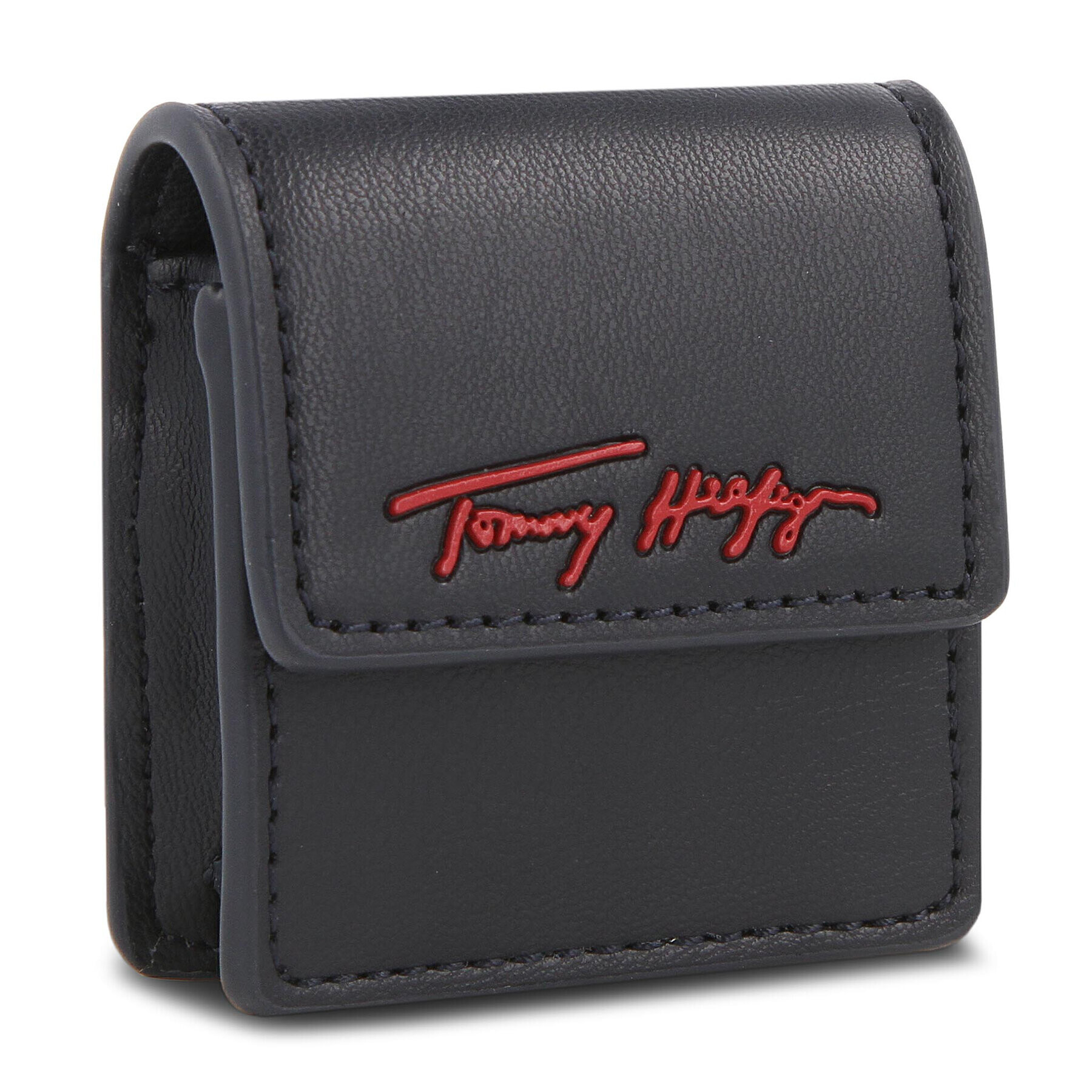 Tommy Hilfiger Калъф за слушалки Iconic Tommy Earphone Case Sign AW0AW10847 Тъмносин - Pepit.bg