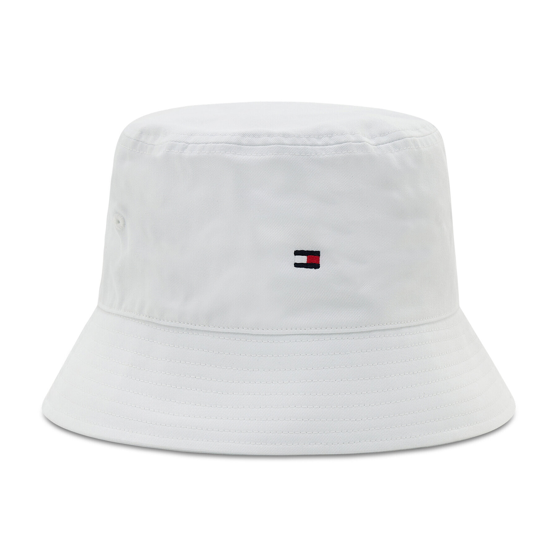 Tommy Hilfiger Капела Bucket Essential Flag AW0AW11673 Бял - Pepit.bg