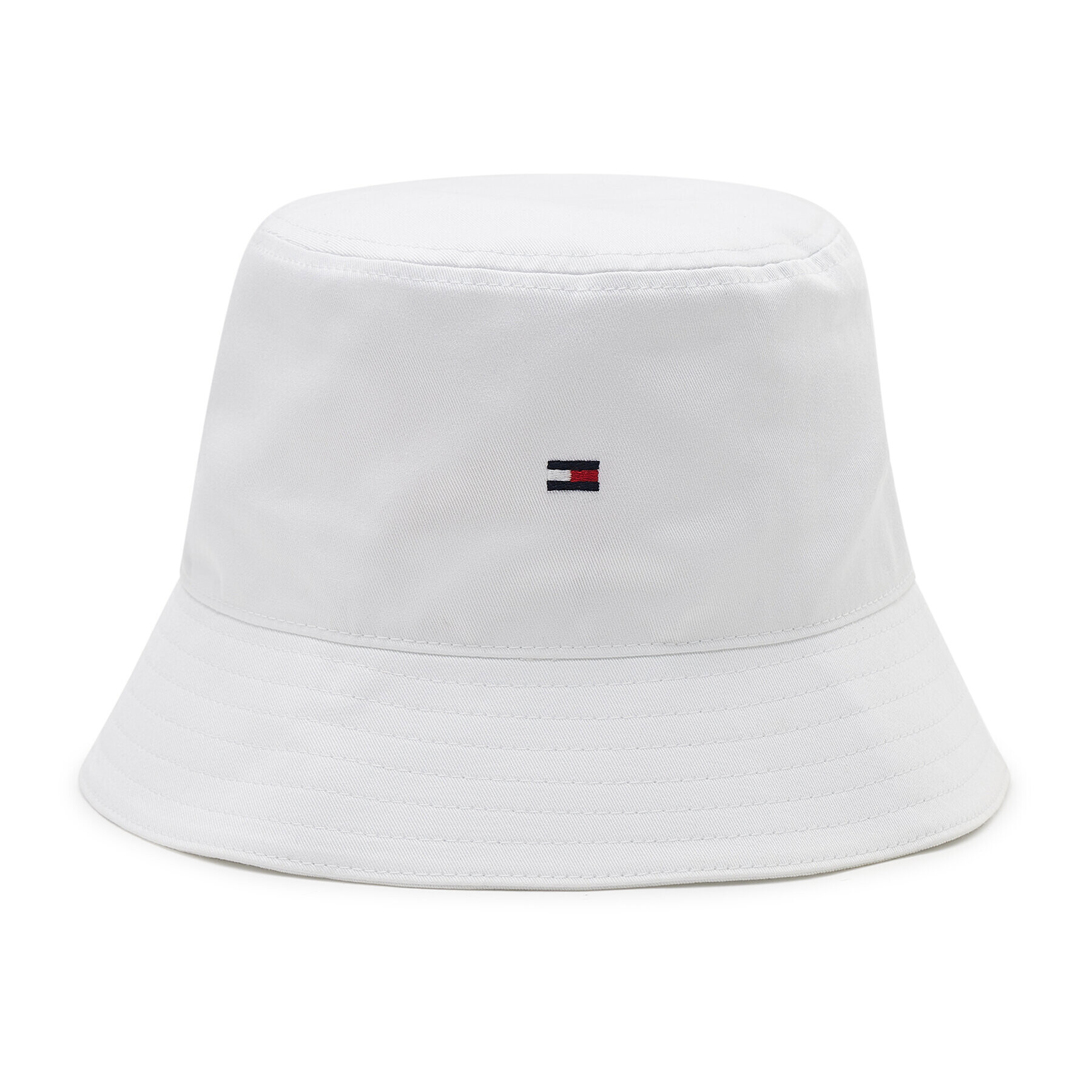 Tommy Hilfiger Капела Essential Flag Bucket AM0AM09481 Бял - Pepit.bg